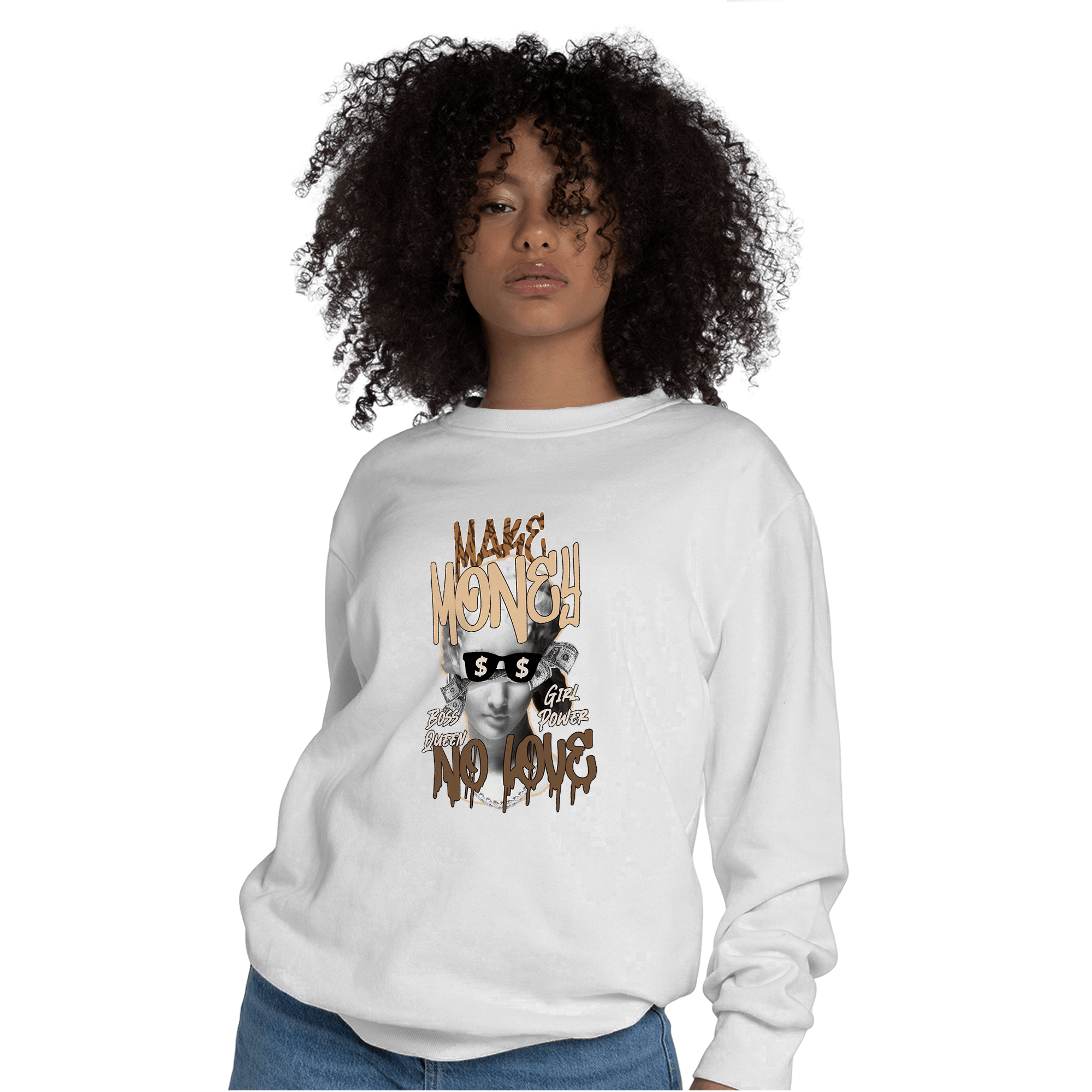 Palomino 3s Sweatshirt Match Make Money No Love - NastyJamz