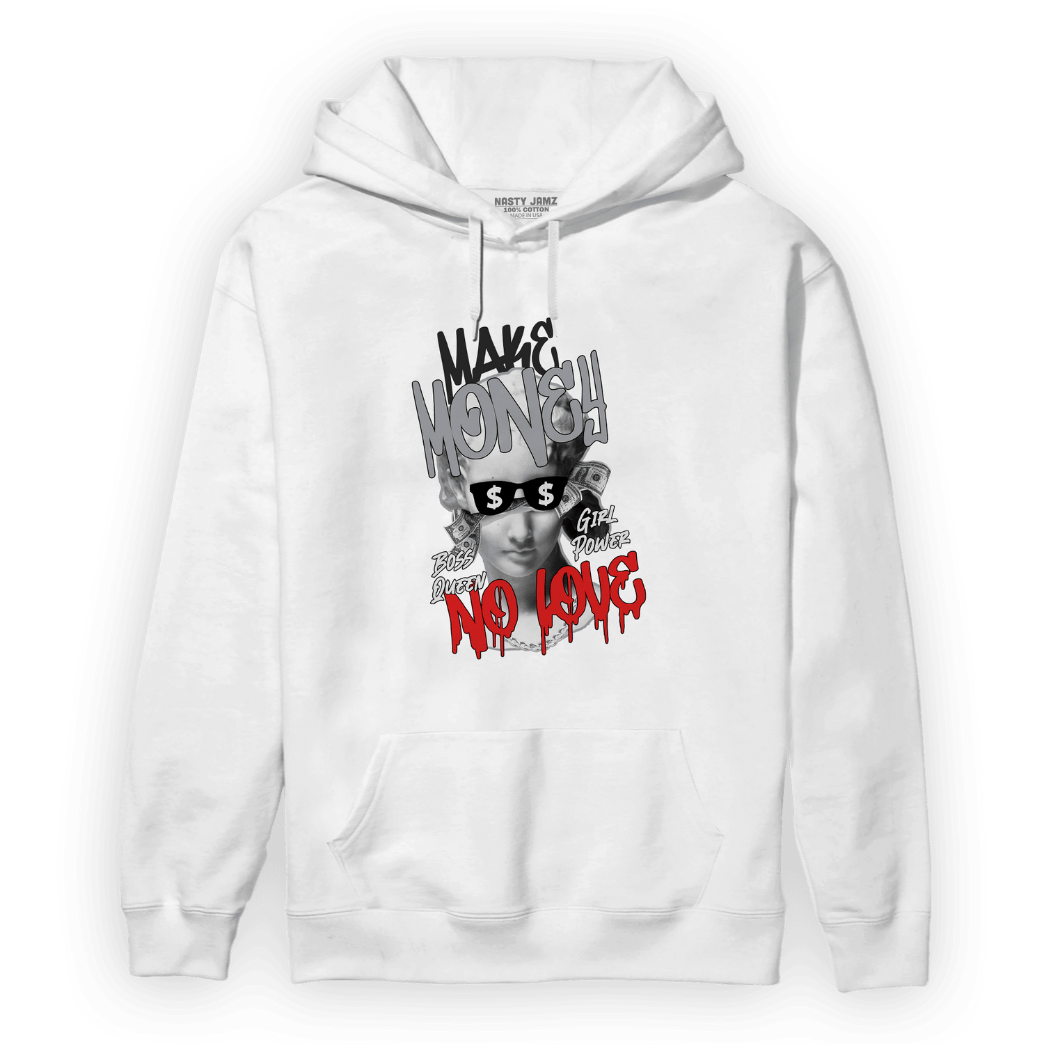 Bred Reimagined 4s Hoodie Match Make Money No Love - NastyJamz