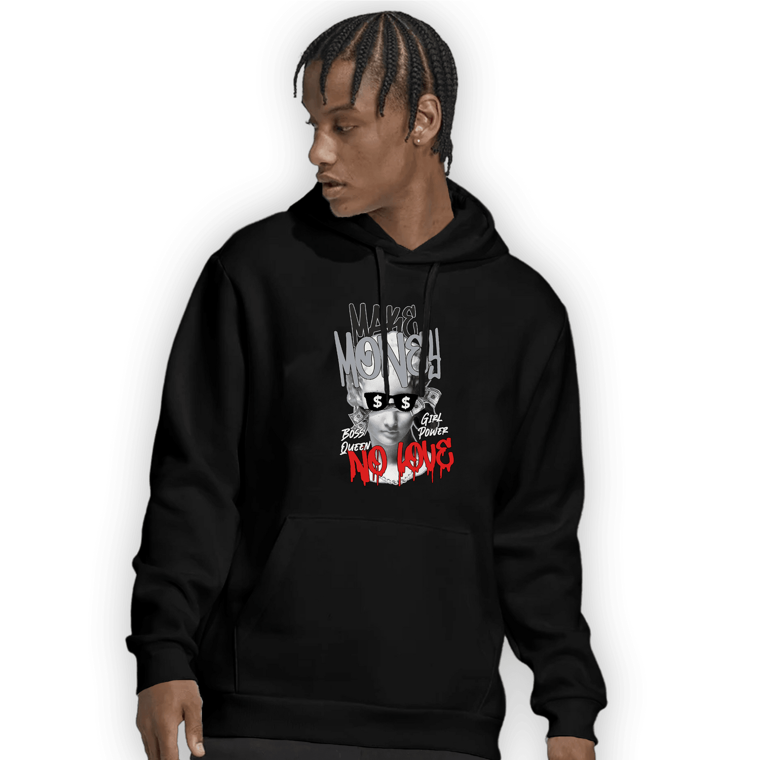 Bred Reimagined 4s Hoodie Match Make Money No Love - NastyJamz