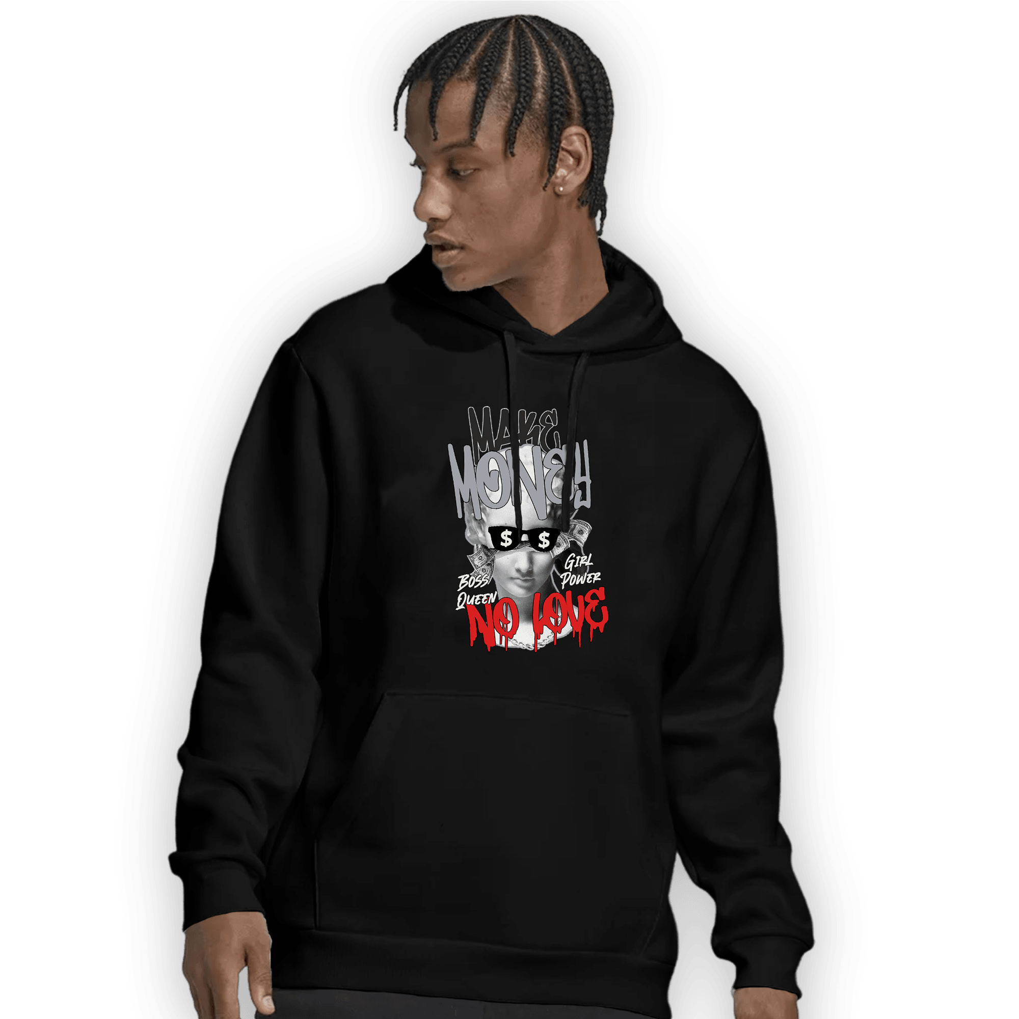 Bred Reimagined 4s Hoodie Match Make Money No Love - NastyJamz