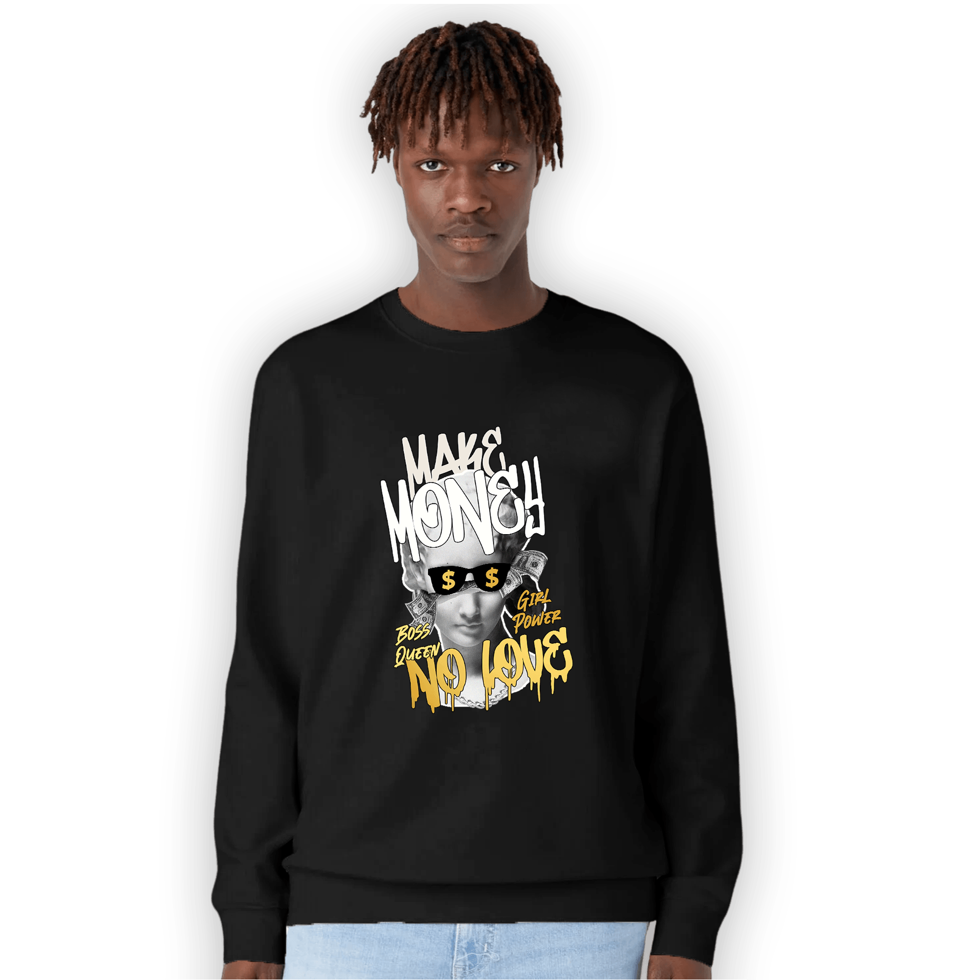 Sail 4s Sweatshirt Match Make Money No Love - NastyJamz