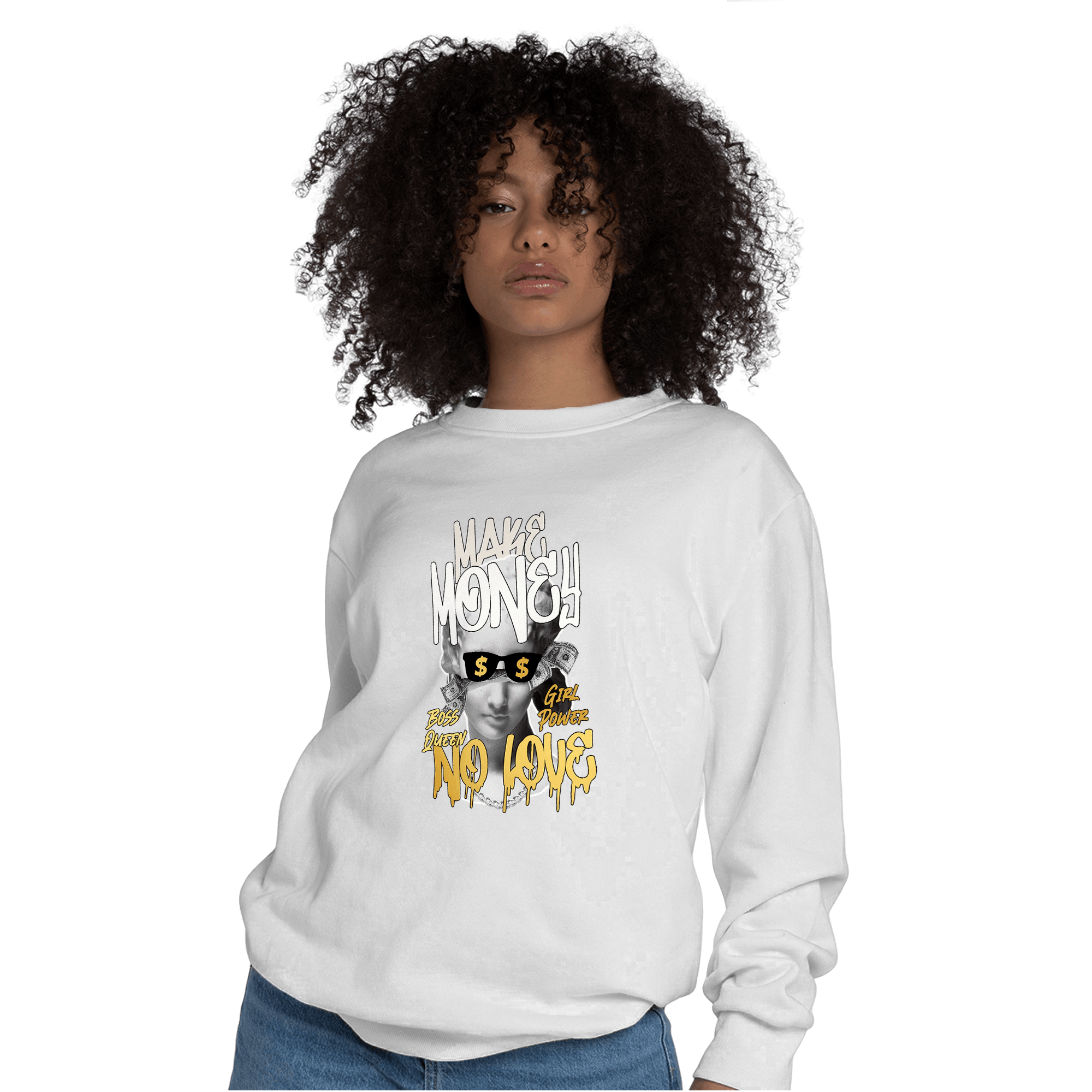 Sail 4s Sweatshirt Match Make Money No Love - NastyJamz