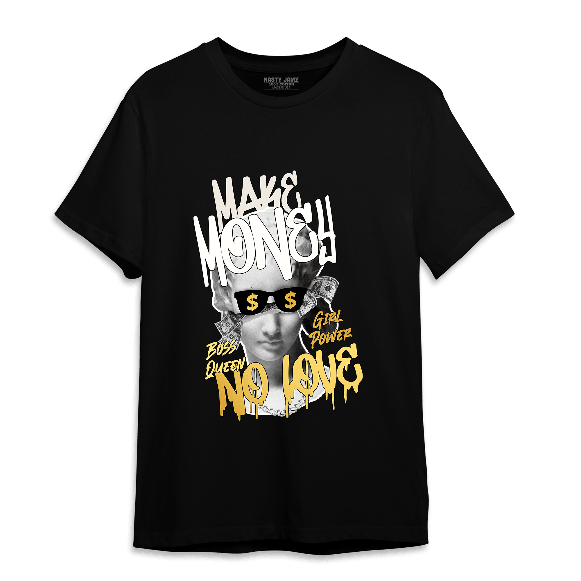 Sail 4s T Shirt Match Make Money No Love - NastyJamz