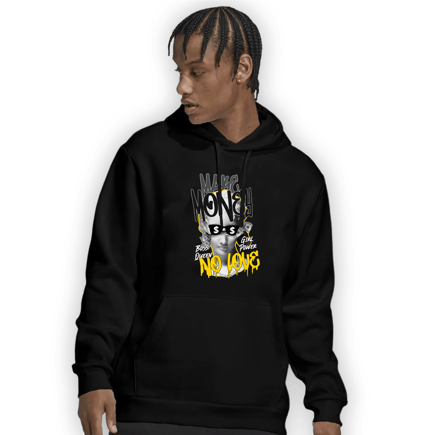 Thunder 4s Hoodie Match Make Money No Love - NastyJamz