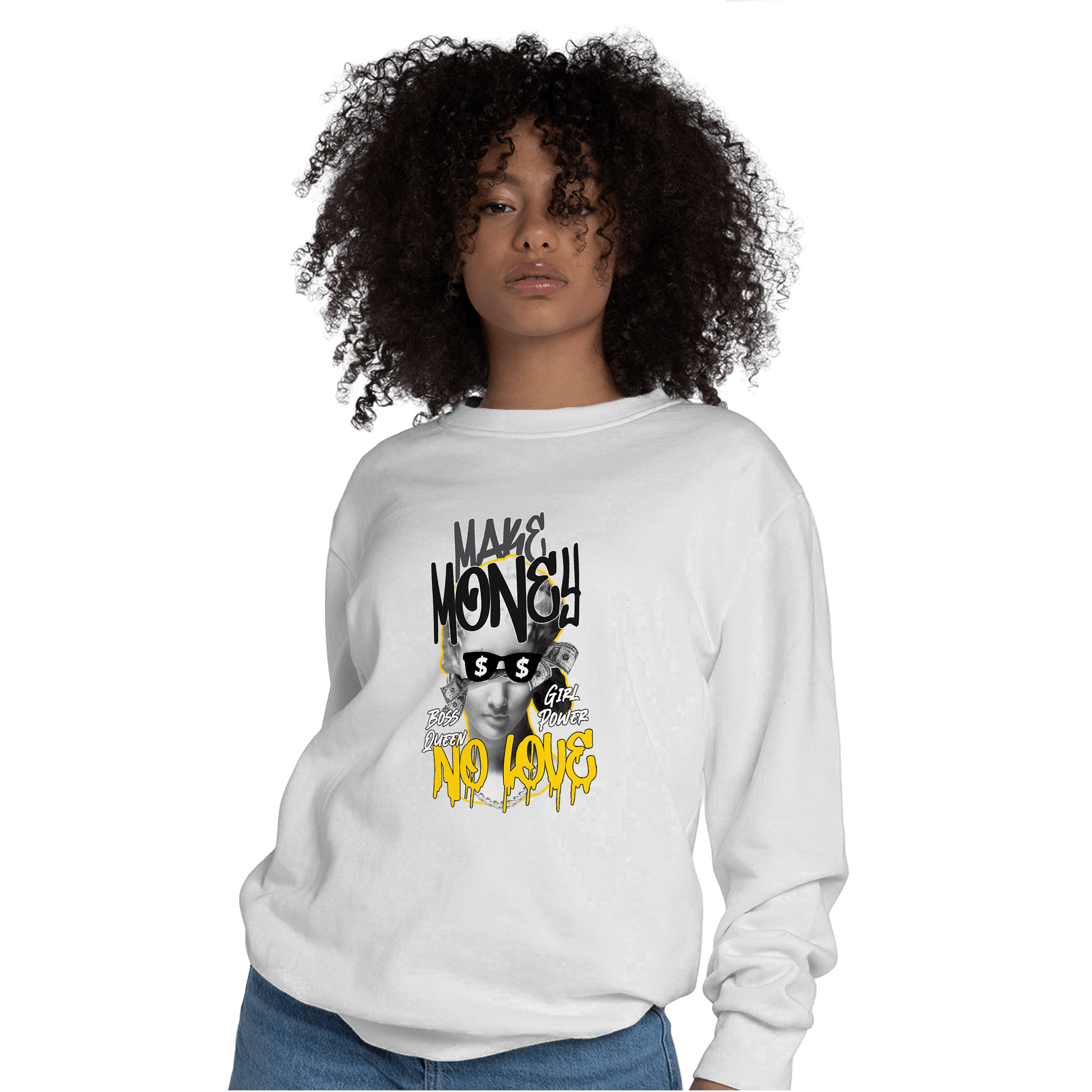 Thunder 4s Sweatshirt Match Make Money No Love - NastyJamz