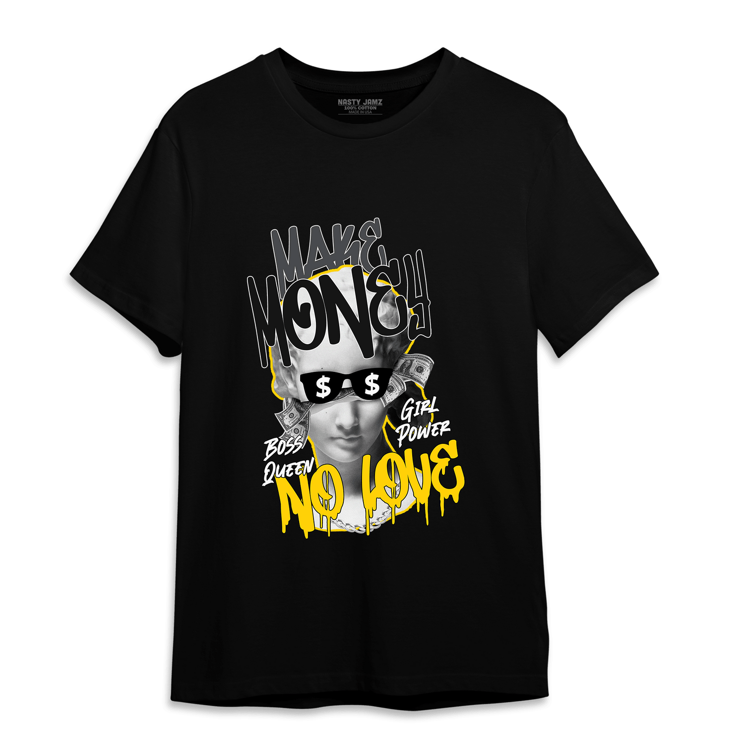 Thunder 4s T Shirt Match Make Money No Love - NastyJamz