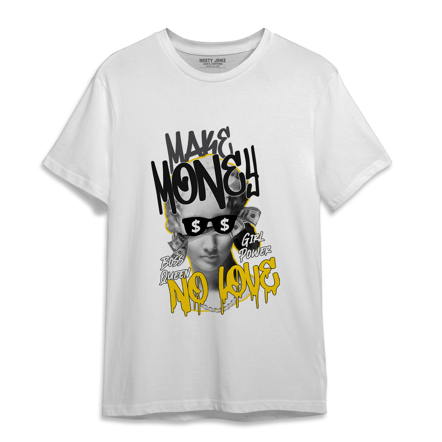 Thunder 4s T Shirt Match Make Money No Love - NastyJamz