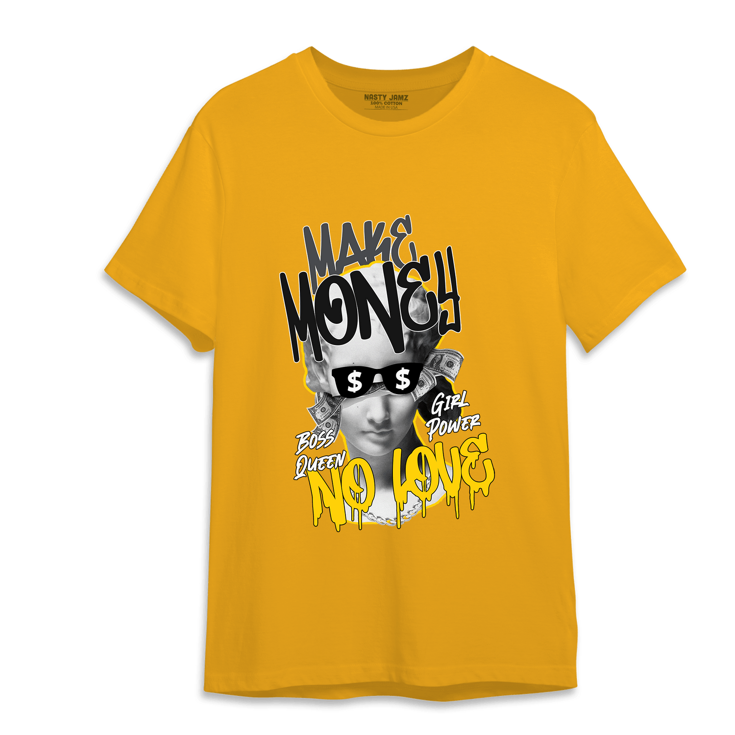 Thunder 4s T Shirt Match Make Money No Love - NastyJamz