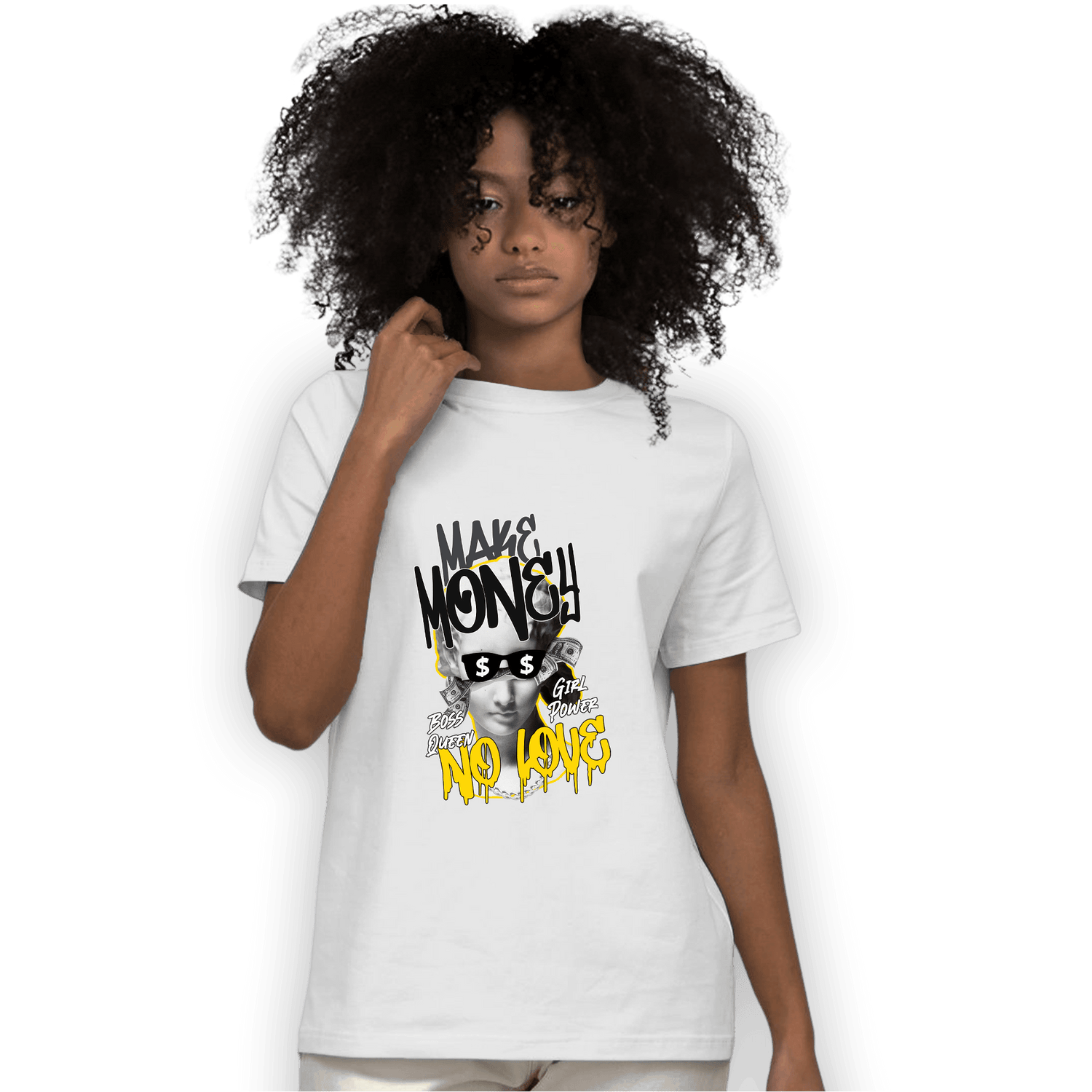 Thunder 4s T Shirt Match Make Money No Love - NastyJamz
