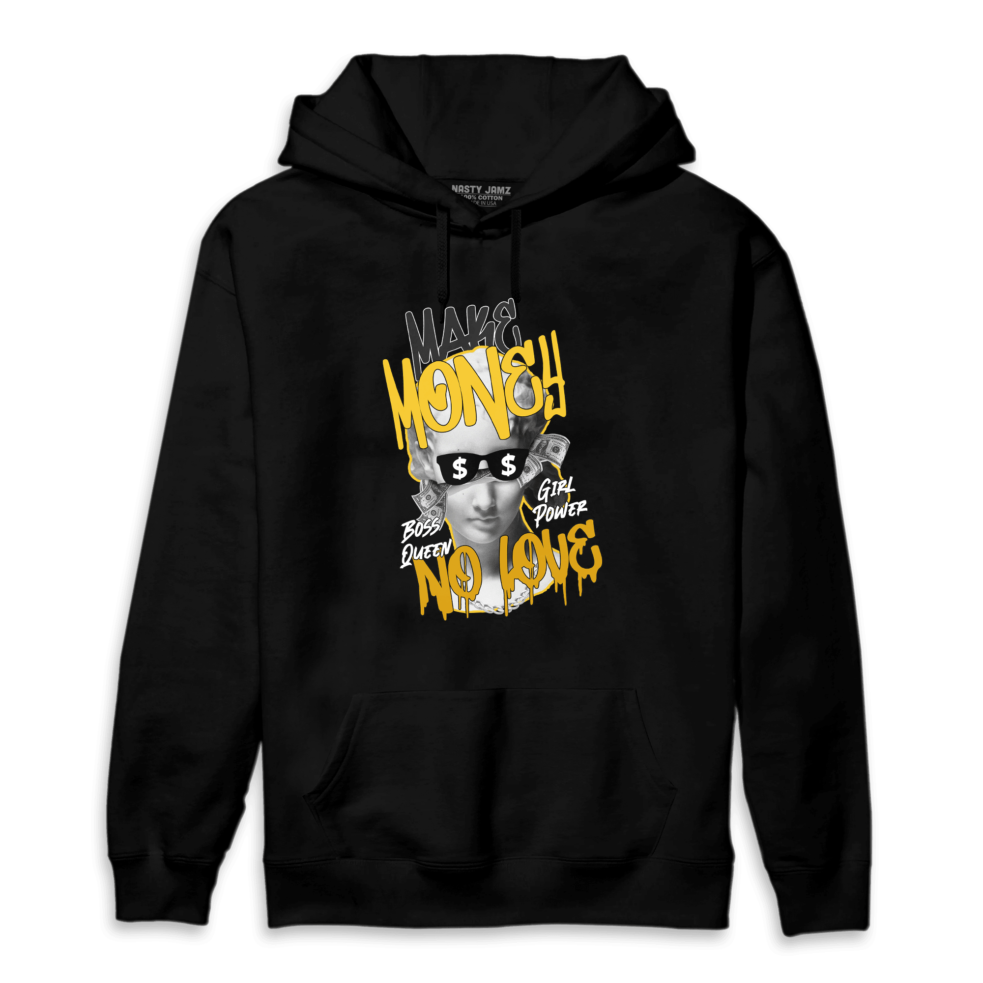 Yellow Ochre 6s Hoodie Match Make Money No Love - NastyJamz