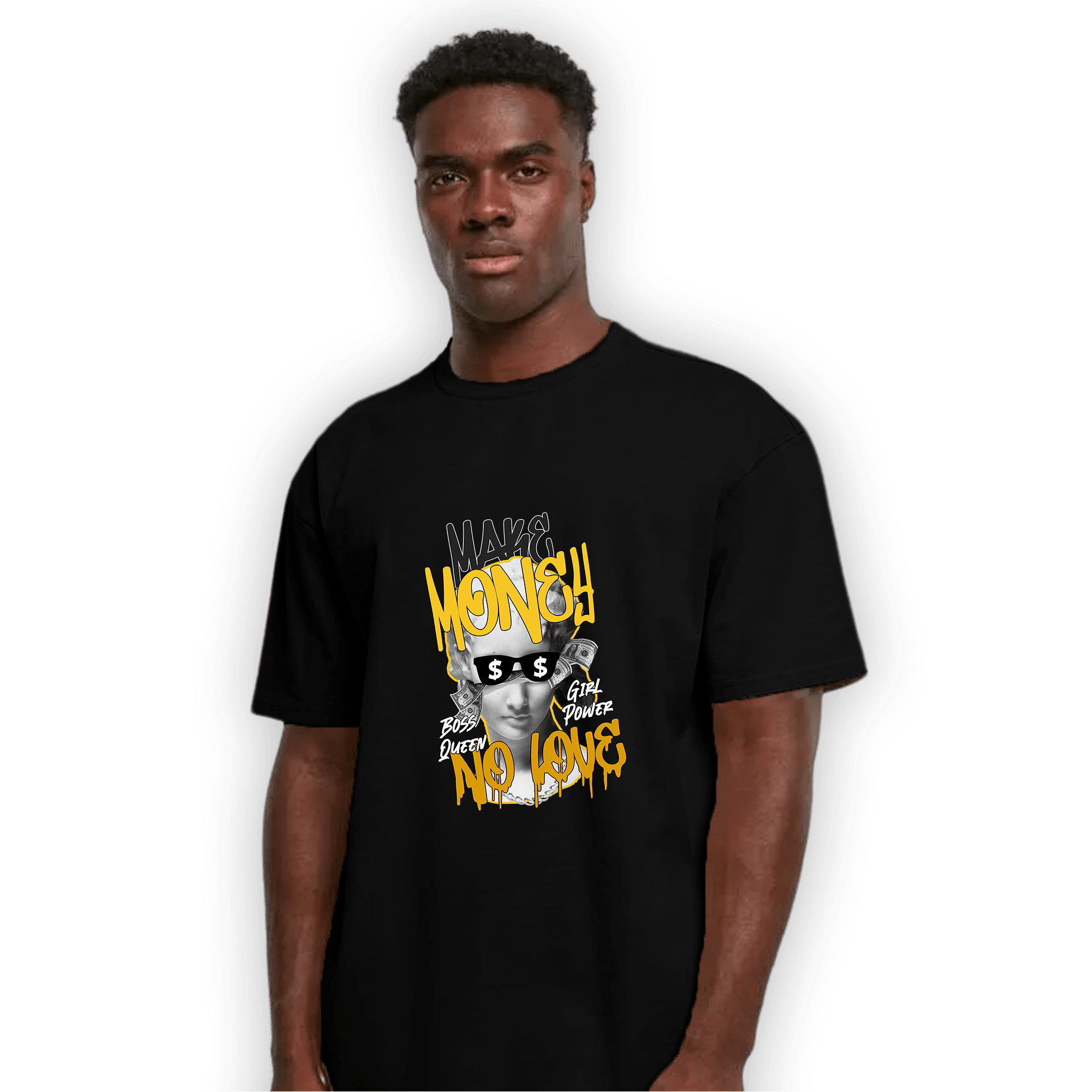 Yellow Ochre 6s T Shirt Match Make Money No Love - NastyJamz