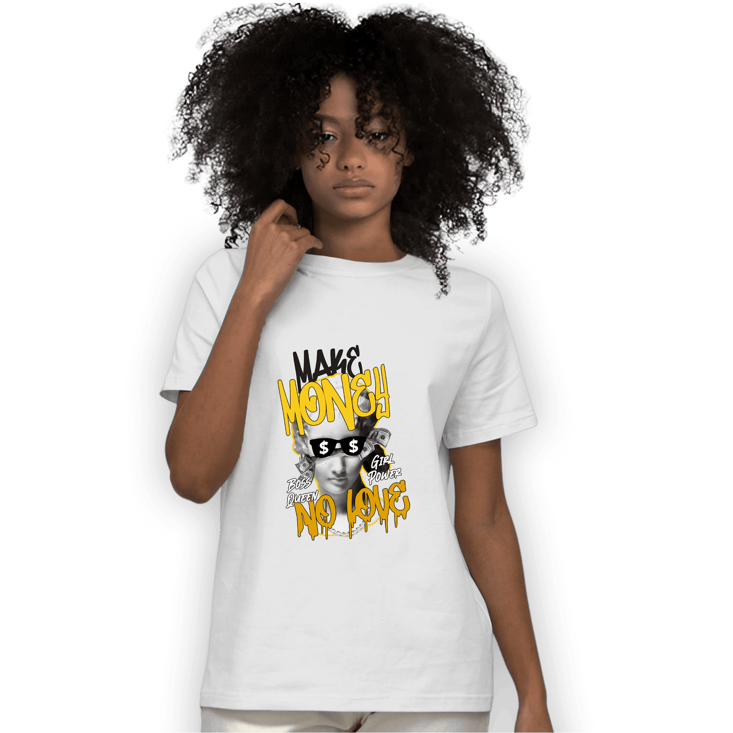 Yellow Ochre 6s T Shirt Match Make Money No Love - NastyJamz