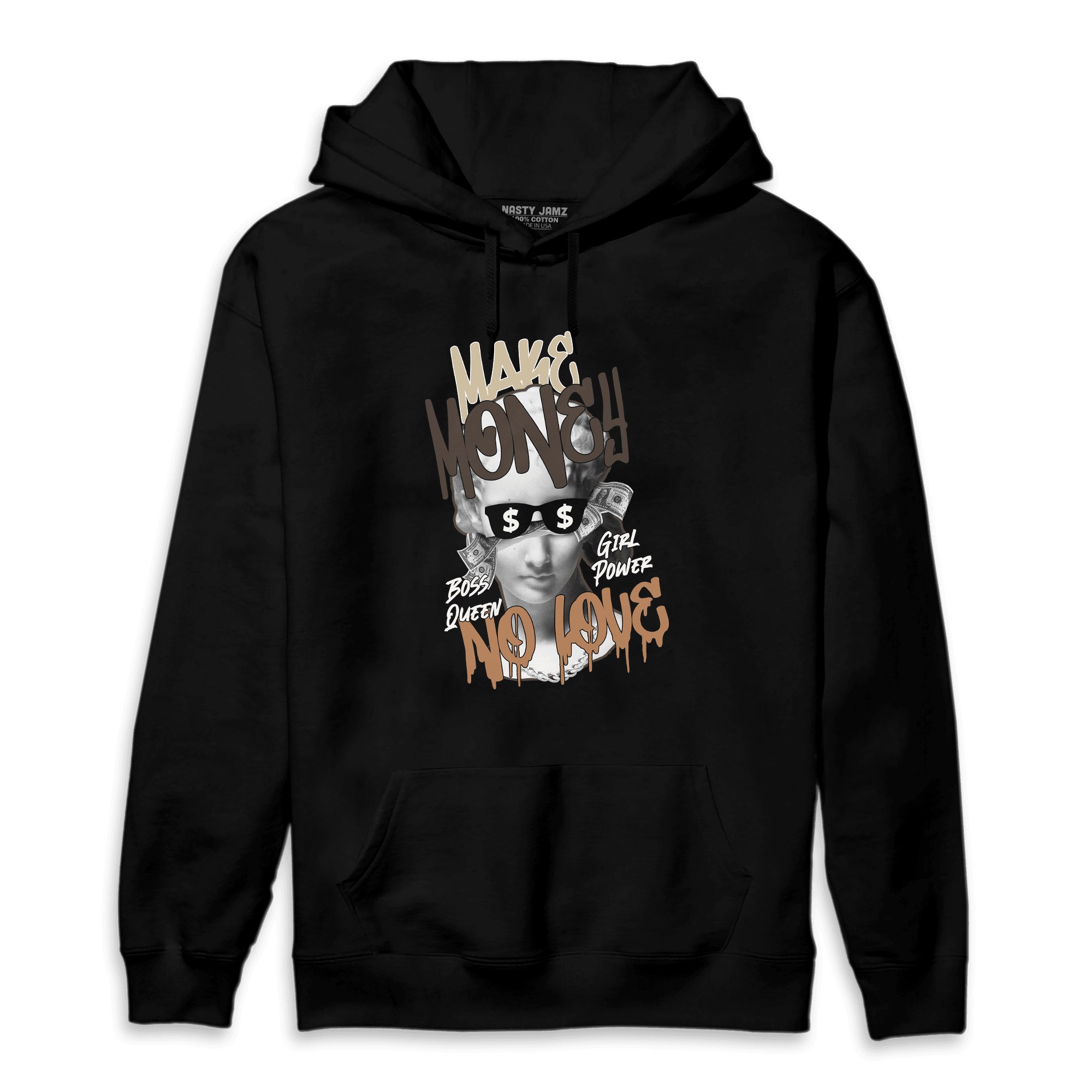 Jumpman Jack Hoodie Match Make Money No Love - NastyJamz