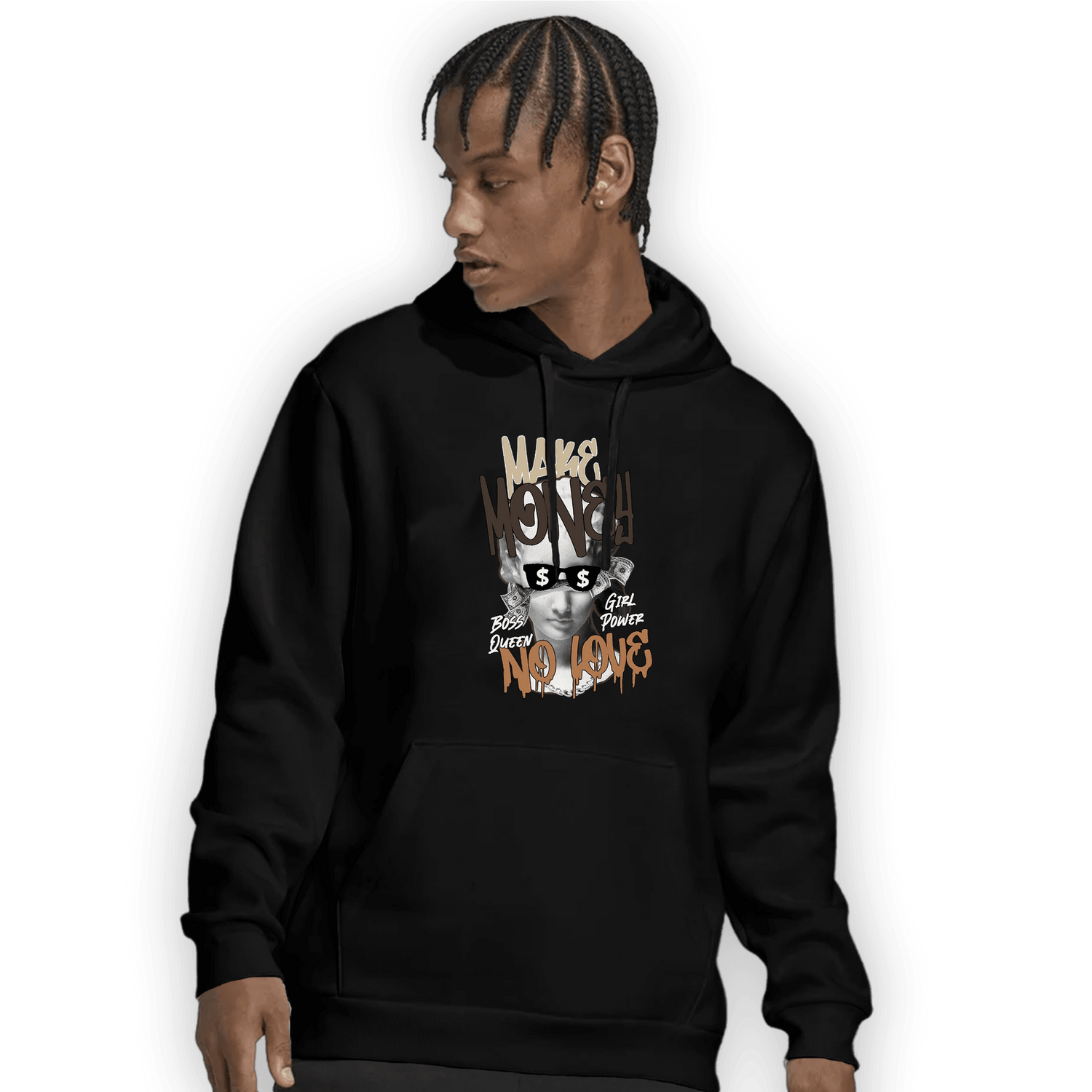 Jumpman Jack Hoodie Match Make Money No Love - NastyJamz