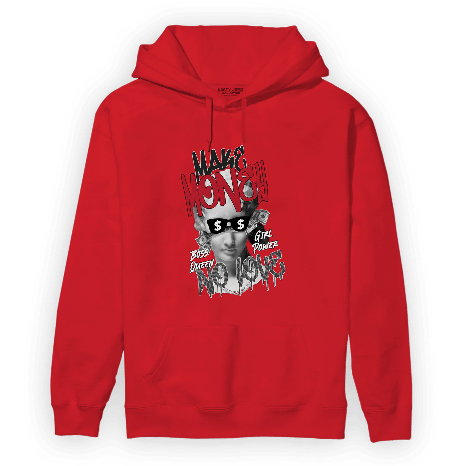 Spizike Low Bred Hoodie Match Make Money No Love - NastyJamz