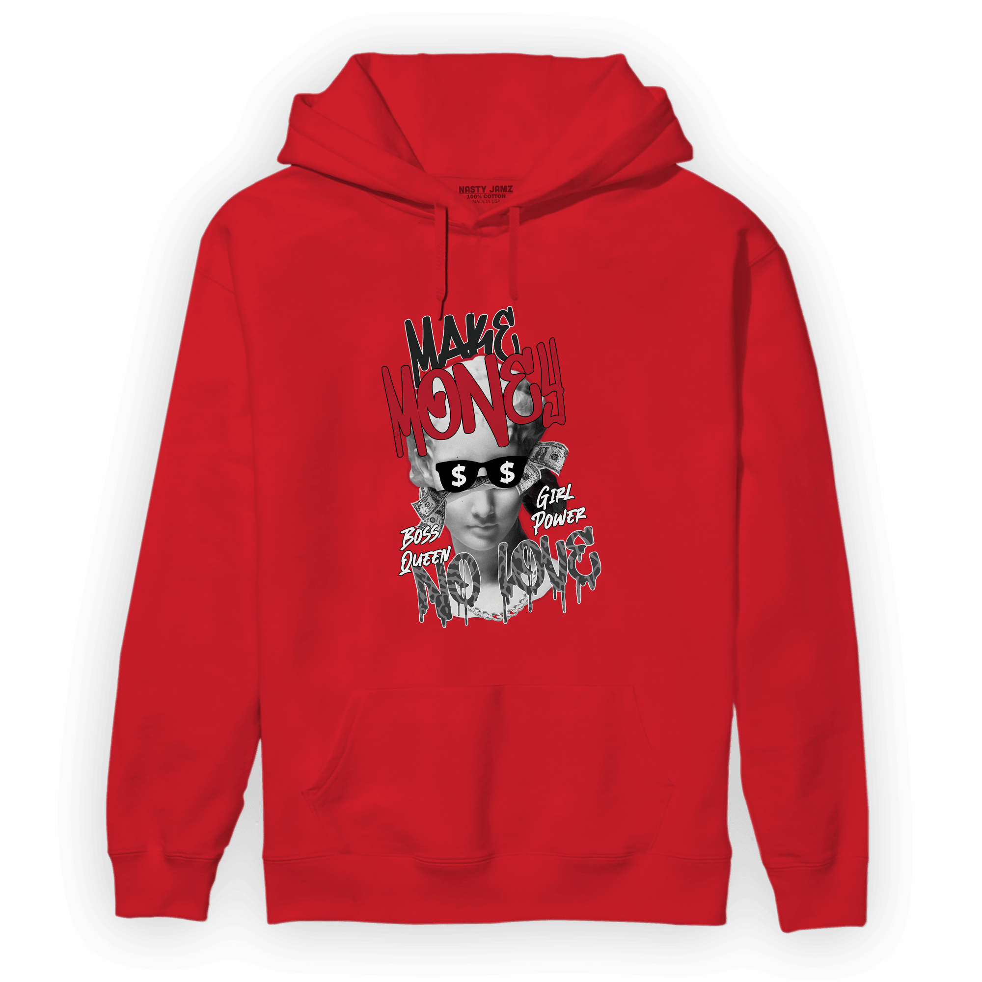 Spizike Low Bred Hoodie Match Make Money No Love - NastyJamz