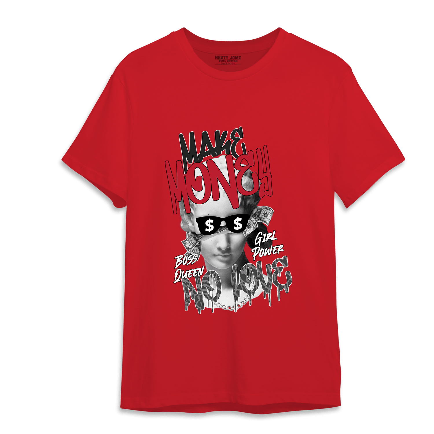 Spizike Low Bred T Shirt Match Make Money No Love - NastyJamz