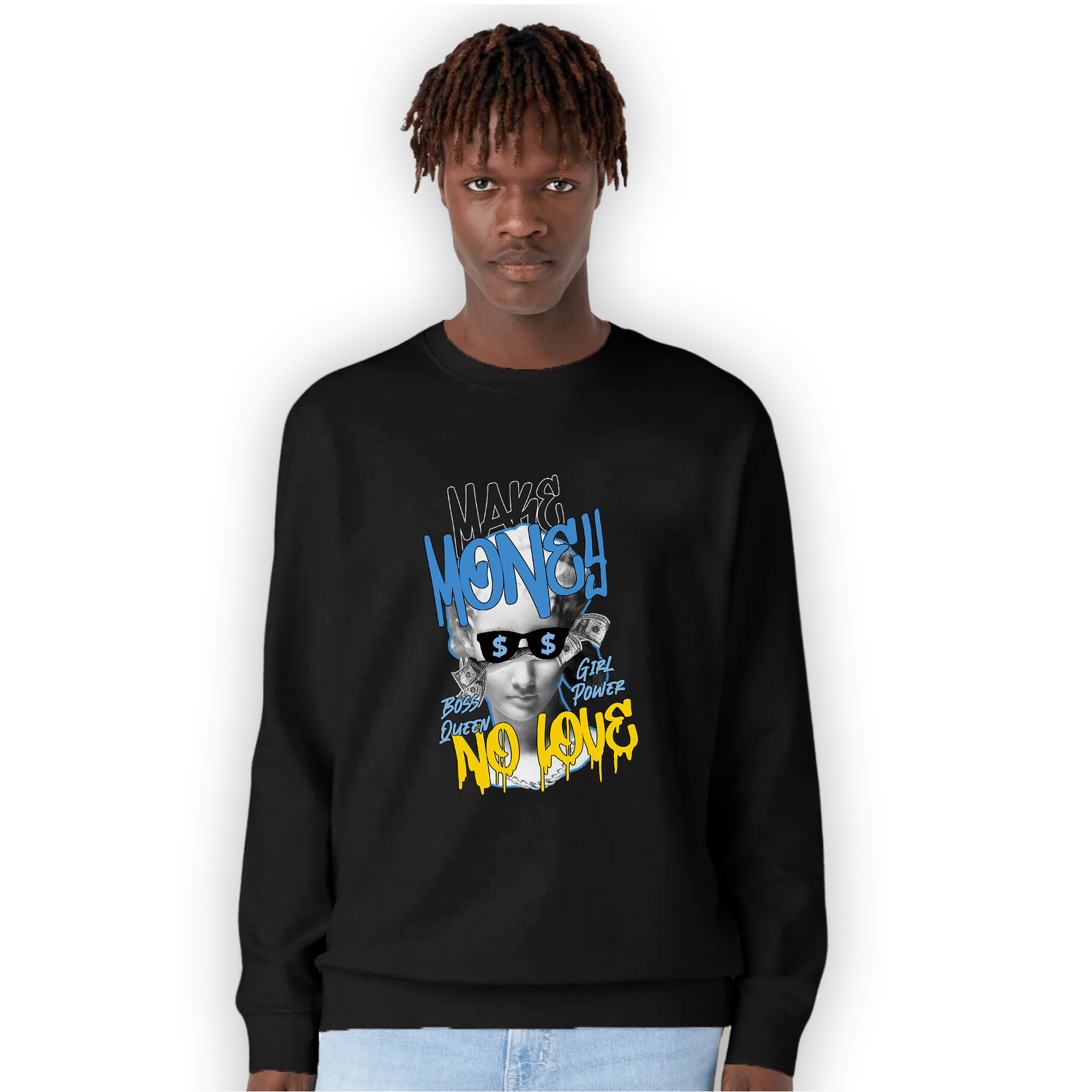 SB Dunk Bubbles Sweatshirt Match Make Money No Love - NastyJamz