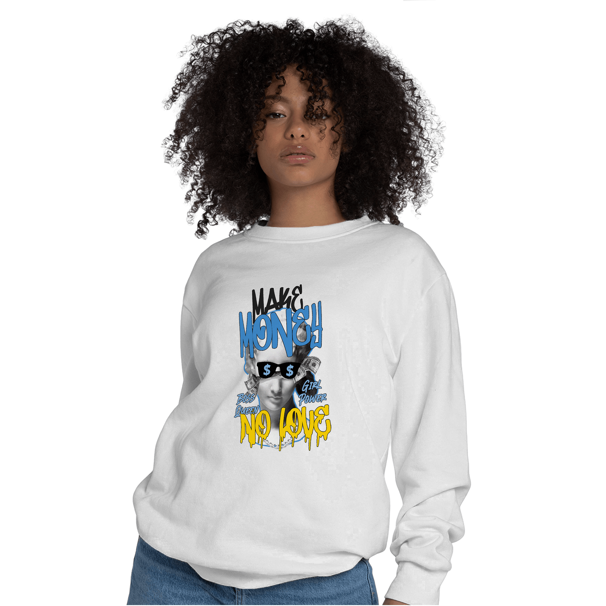 SB Dunk Bubbles Sweatshirt Match Make Money No Love - NastyJamz