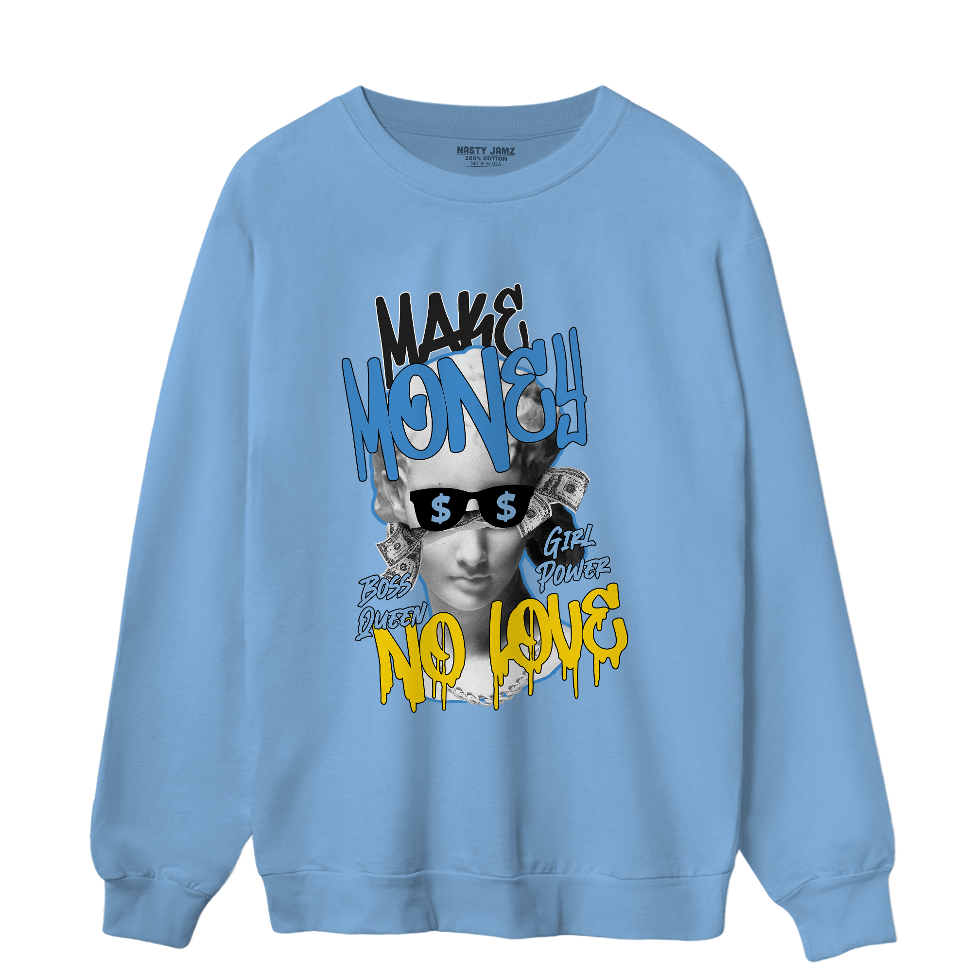 SB Dunk Bubbles Sweatshirt Match Make Money No Love - NastyJamz