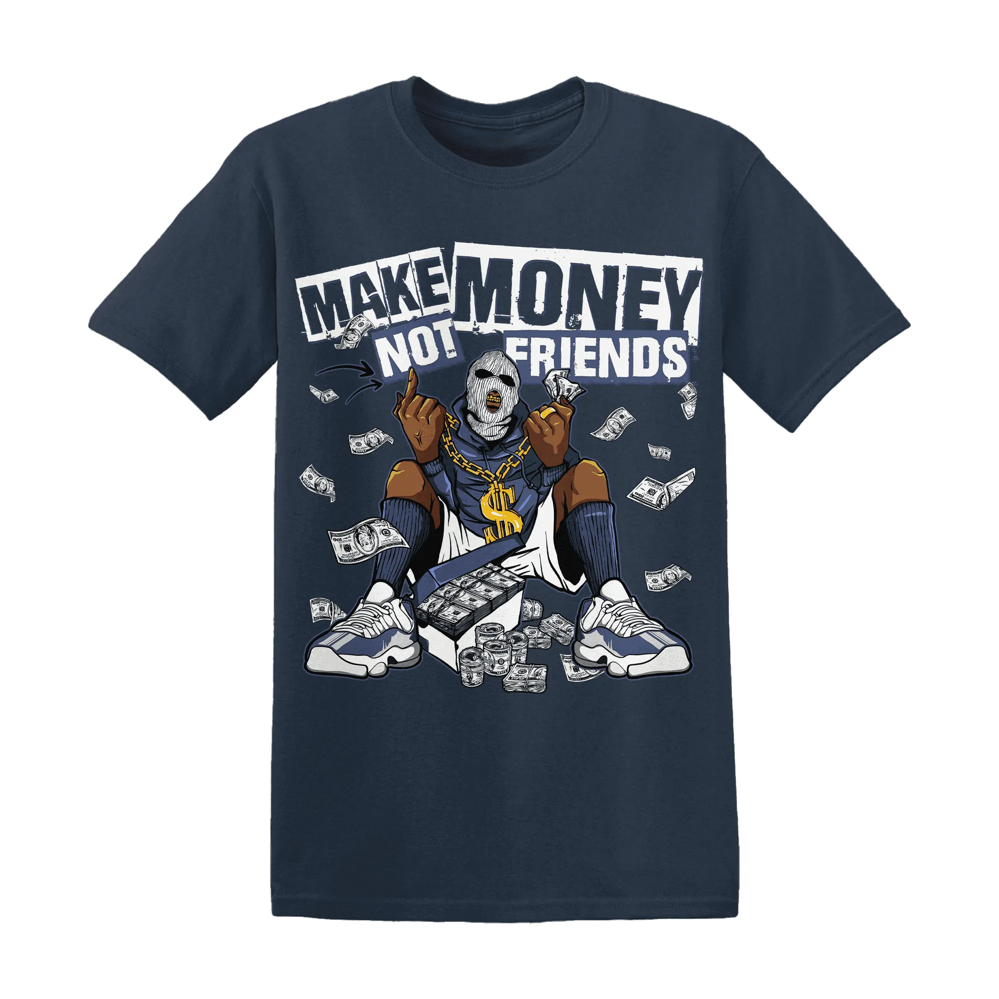 Low-Diffused-Blue-11s-T-Shirt-Match-Make-Money-Not-Friends