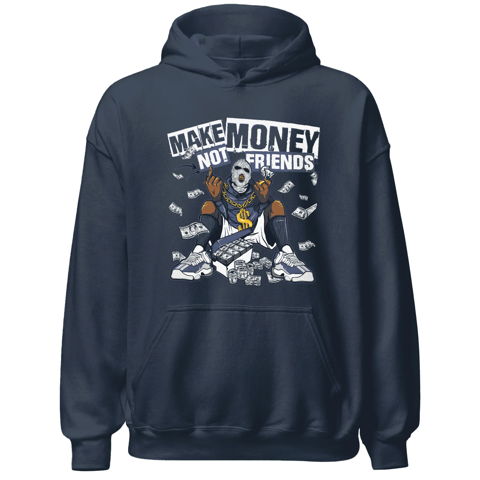 Low-Diffused-Blue-11s-Hoodie-Match-Make-Money-Not-Friends