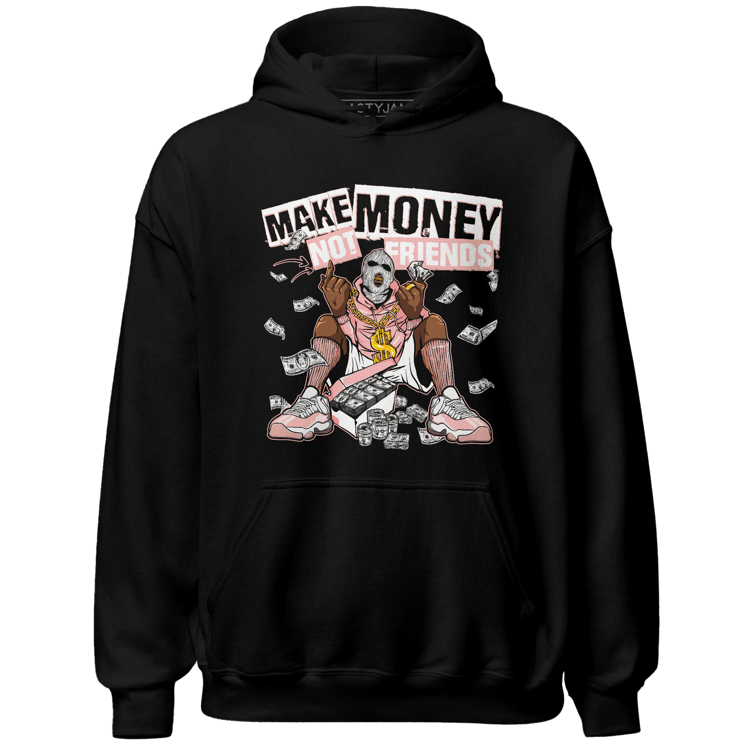 Low Legend Pink 11s Hoodie Match Make Money Not Friends - NastyJamz