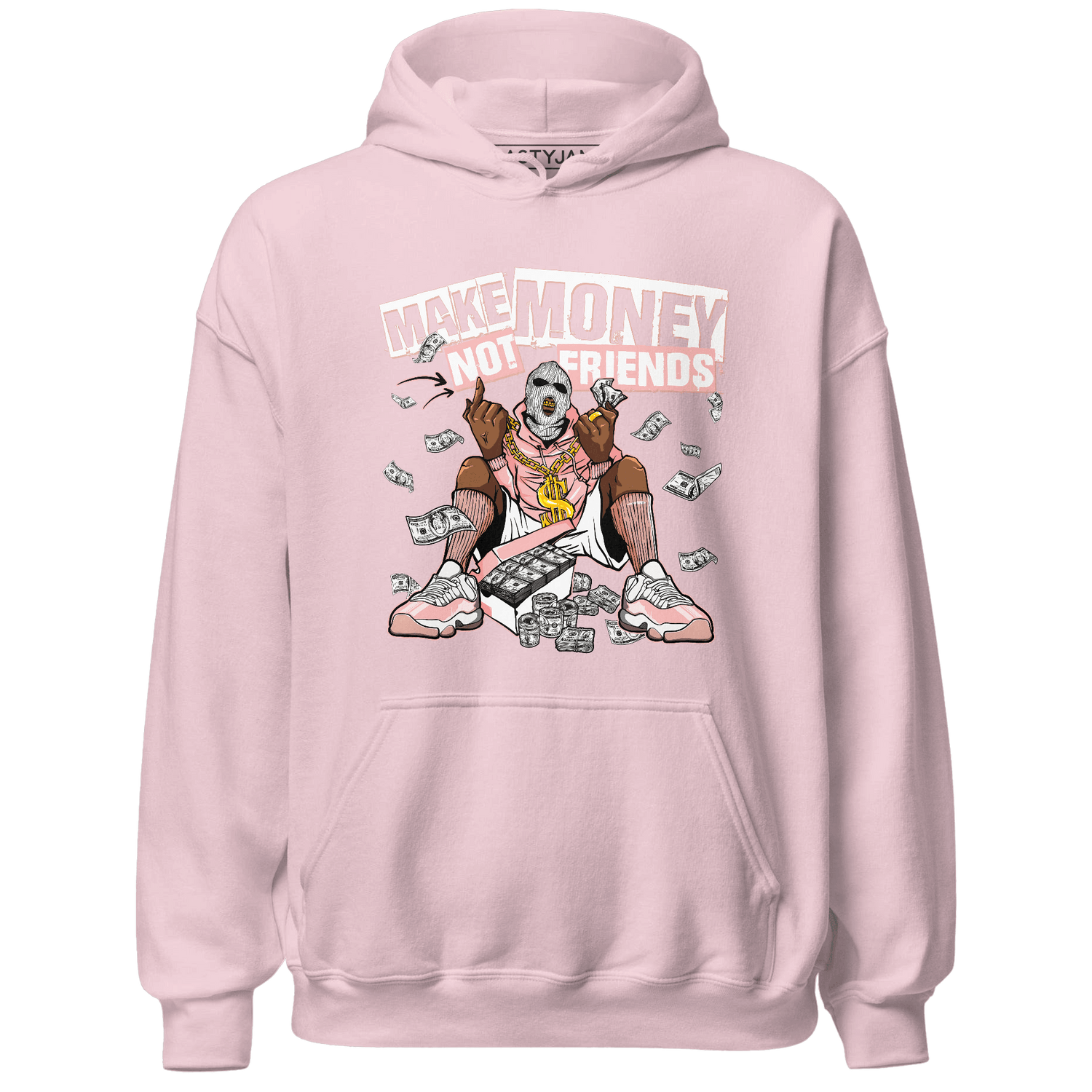 Low Legend Pink 11s Hoodie Match Make Money Not Friends - NastyJamz