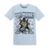 Mid Diffused Blue Grey 1s T Shirt Match Make Money Not Friends - NastyJamz