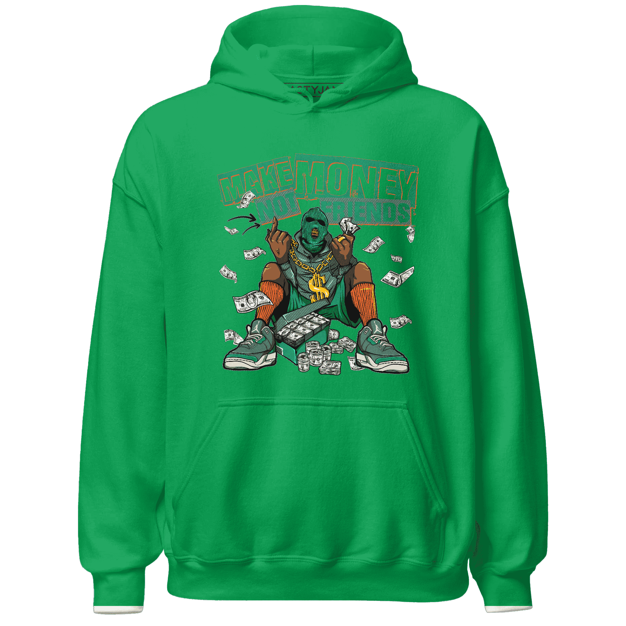 Nina CN Abney 3s Hoodie Match Make Money Not Friends - NastyJamz