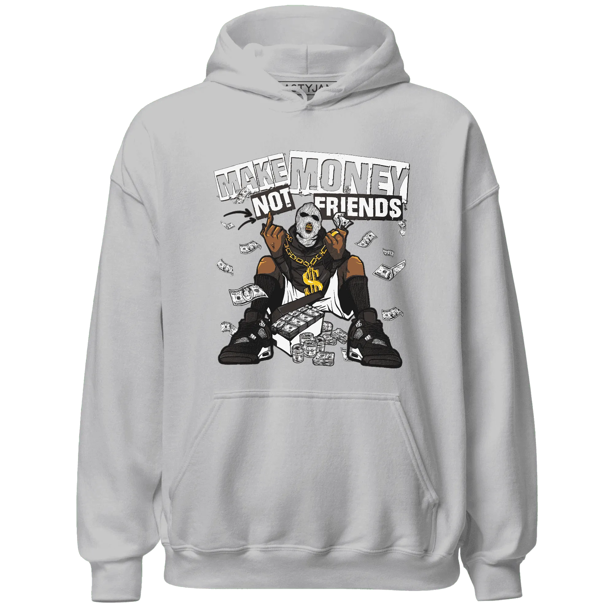 White-Thunder-4s-Hoodie-Match-Make-Money-Not-Friends