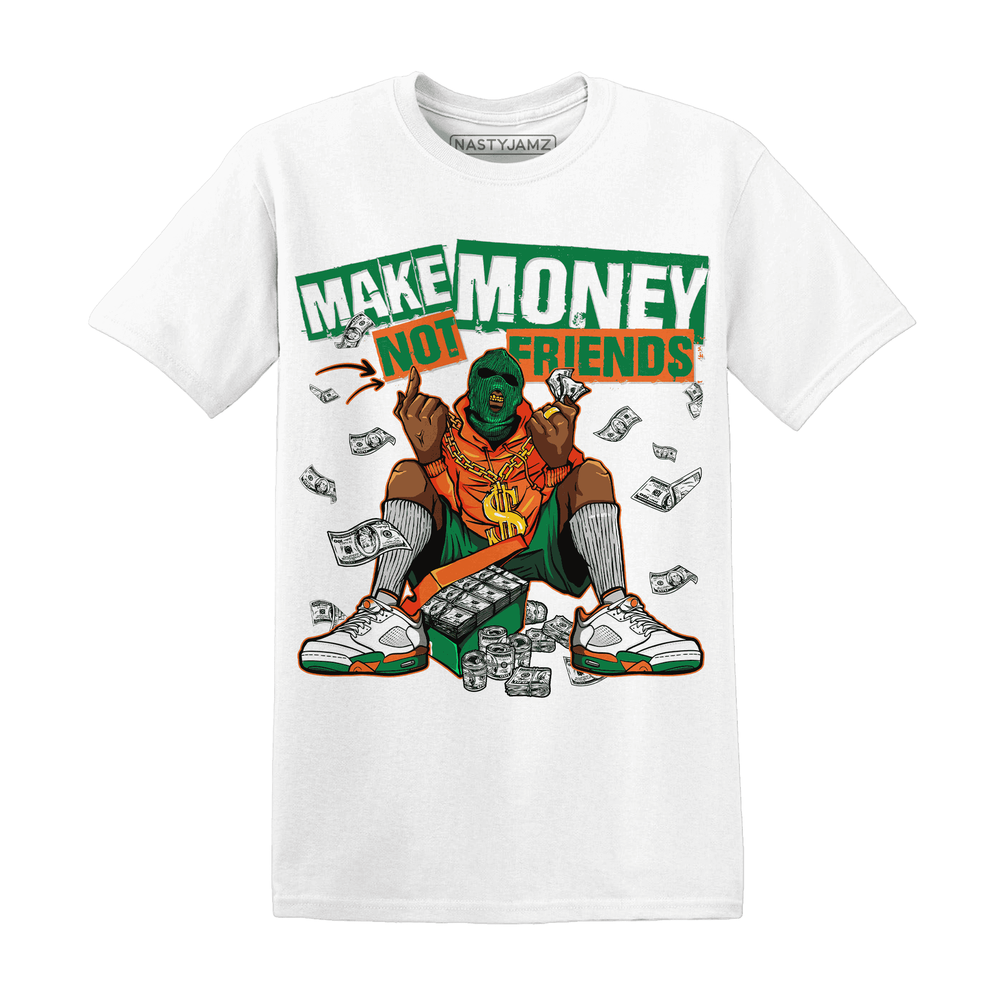 MAM Hurricanes 5s T Shirt Match Make Money Not Friends - NastyJamz