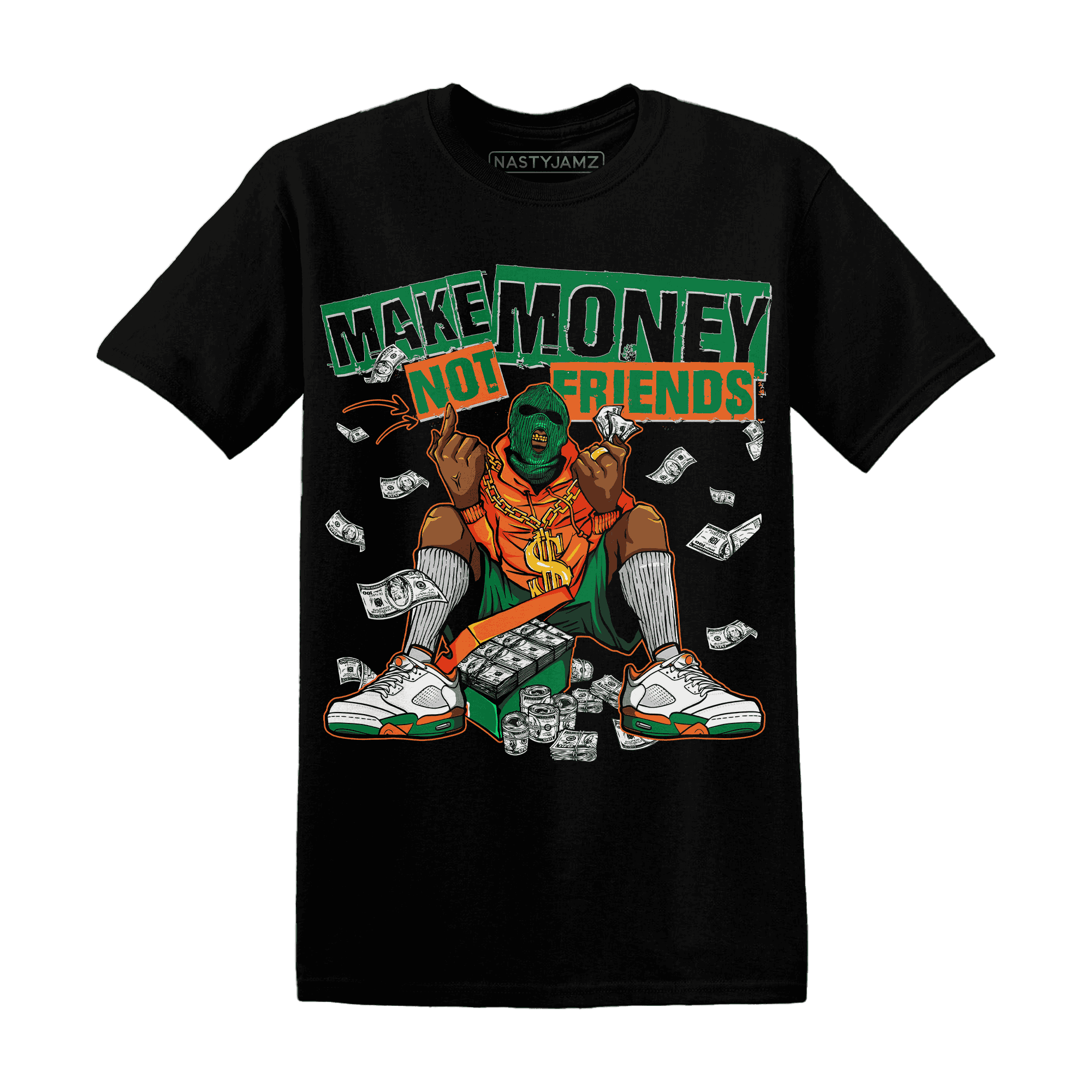 MAM Hurricanes 5s T Shirt Match Make Money Not Friends - NastyJamz