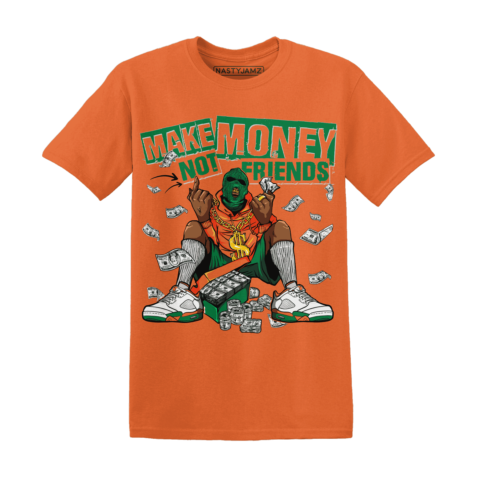 MAM Hurricanes 5s T Shirt Match Make Money Not Friends - NastyJamz