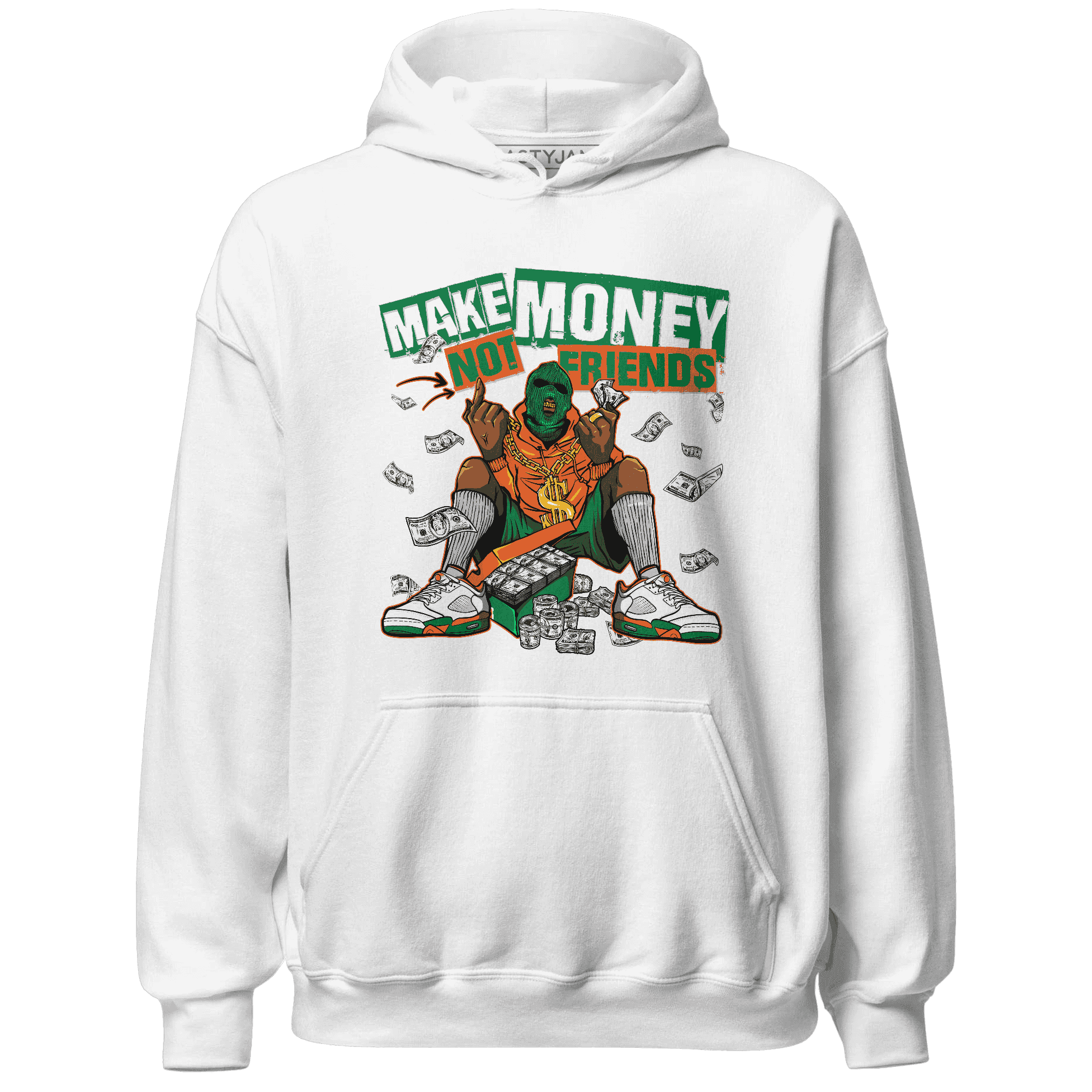 MAM Hurricanes 5s Hoodie Match Make Money Not Friends - NastyJamz