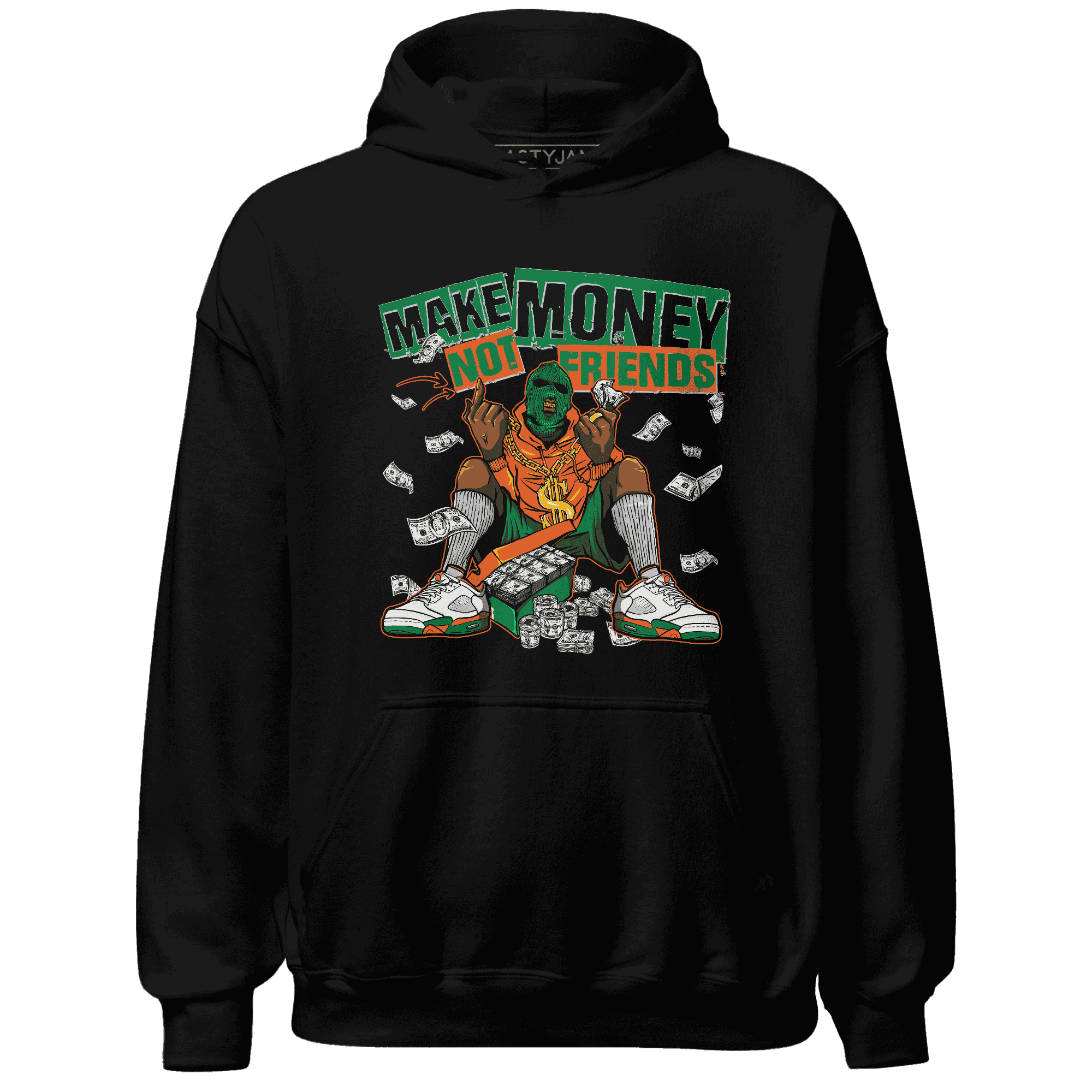 MAM Hurricanes 5s Hoodie Match Make Money Not Friends - NastyJamz