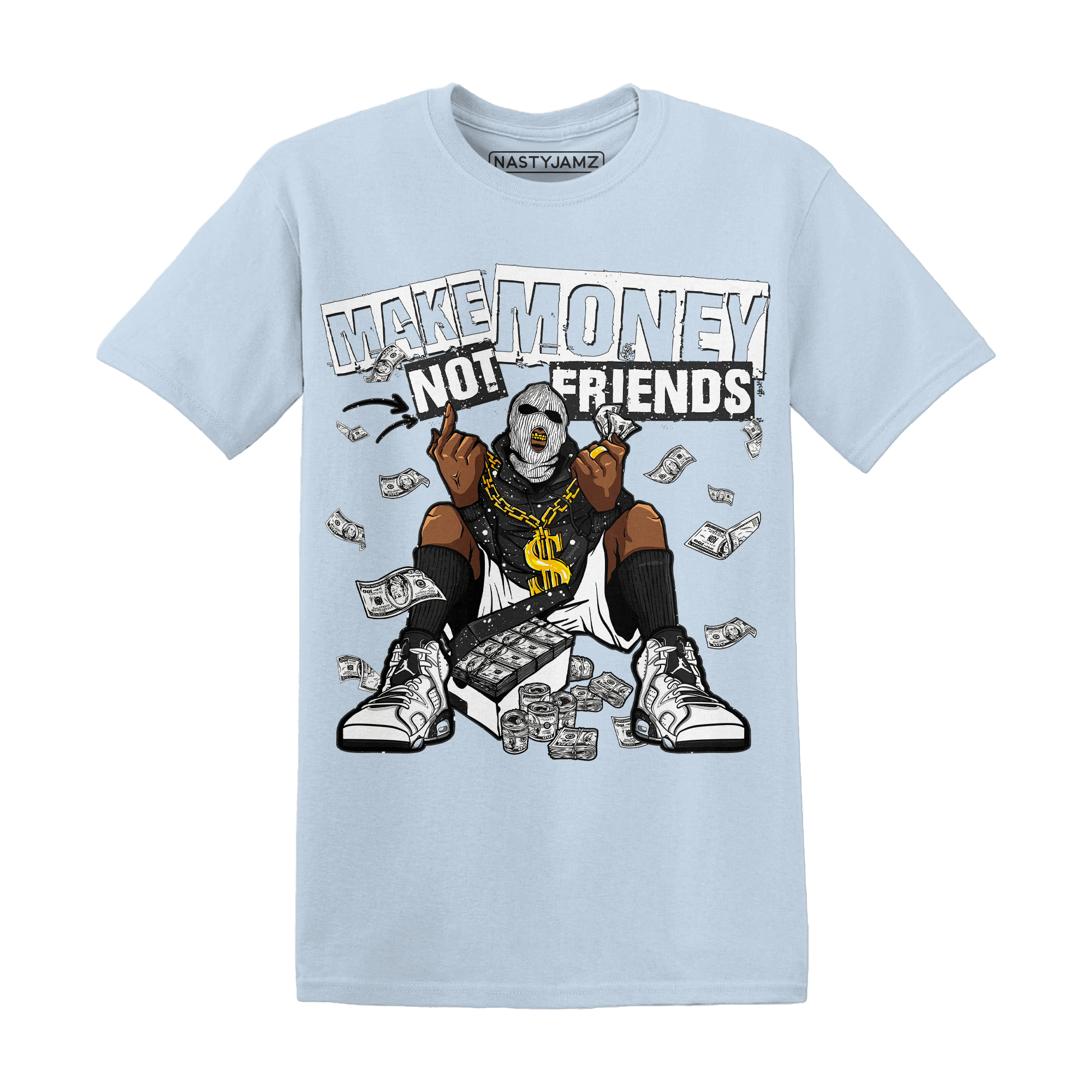 Reverse Oreo 6s T Shirt Match Make Money Not Friends - NastyJamz