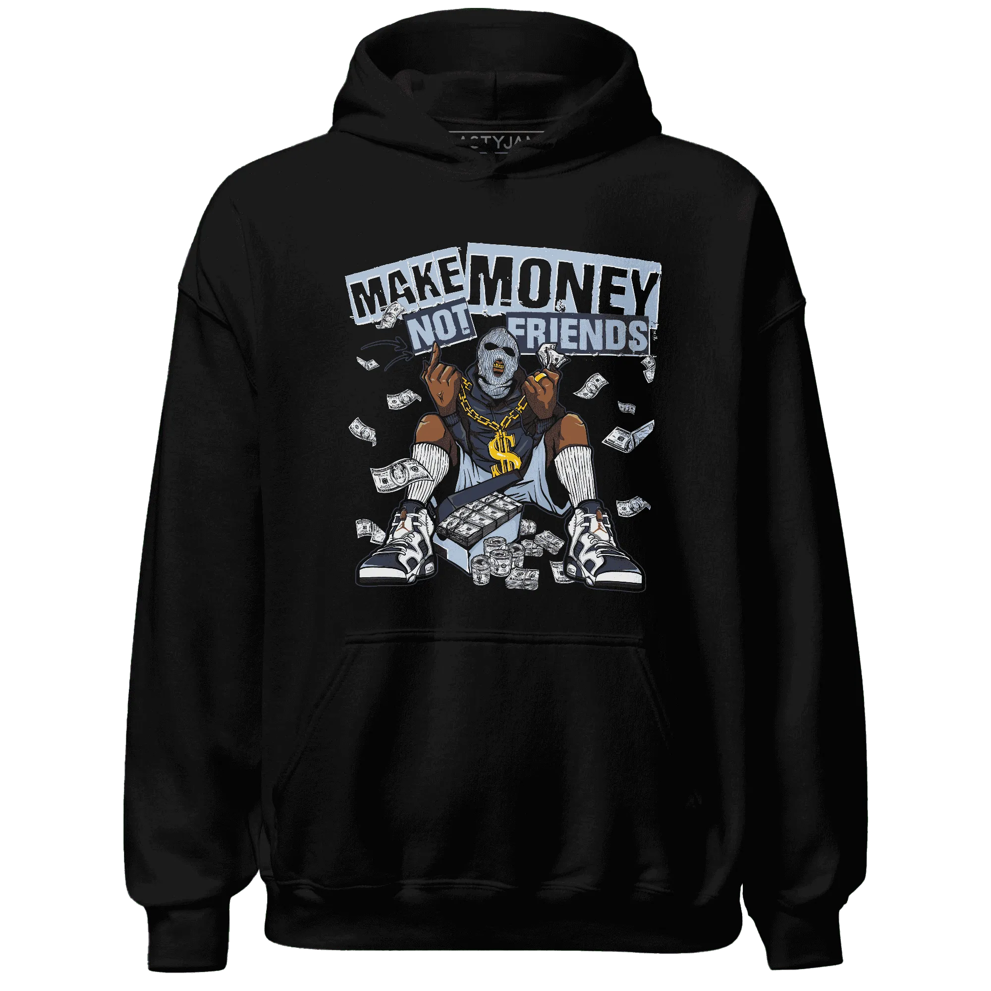 White-Navy-6s-Hoodie-Match-Make-Money-Not-Friends