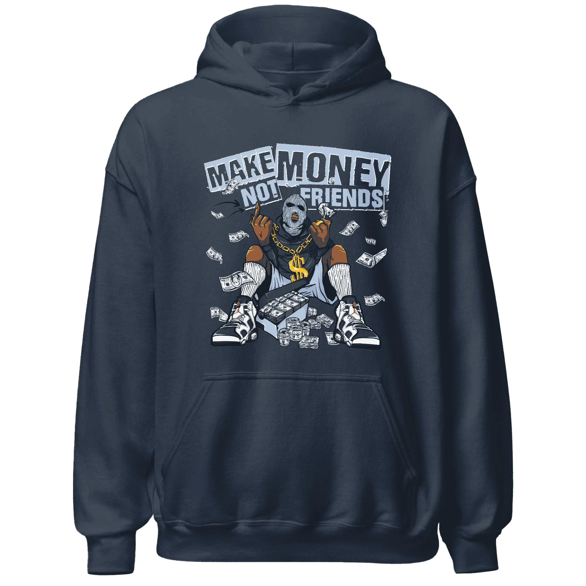 White-Navy-6s-Hoodie-Match-Make-Money-Not-Friends