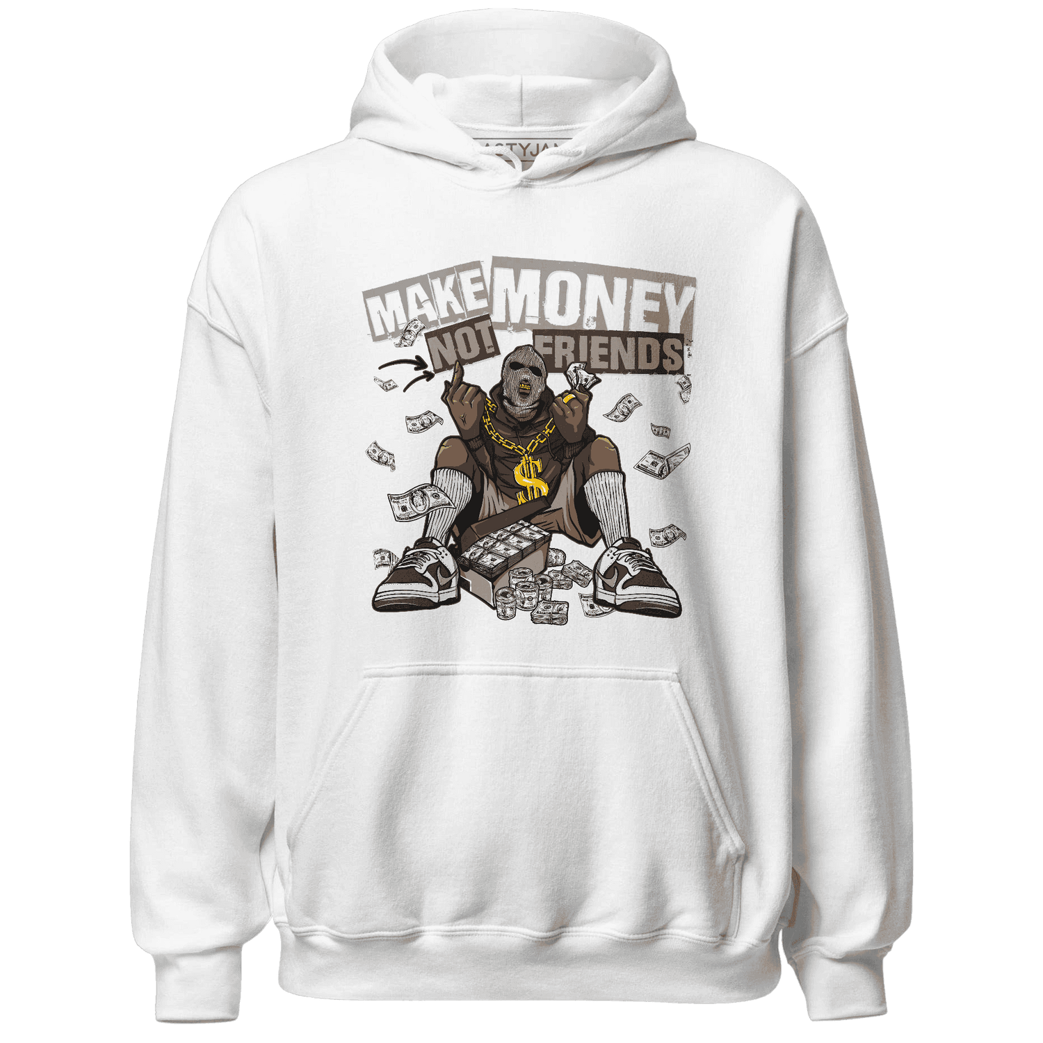 Dunk Low Baroque Brown Hoodie Match Make Money Not Friends - NastyJamz