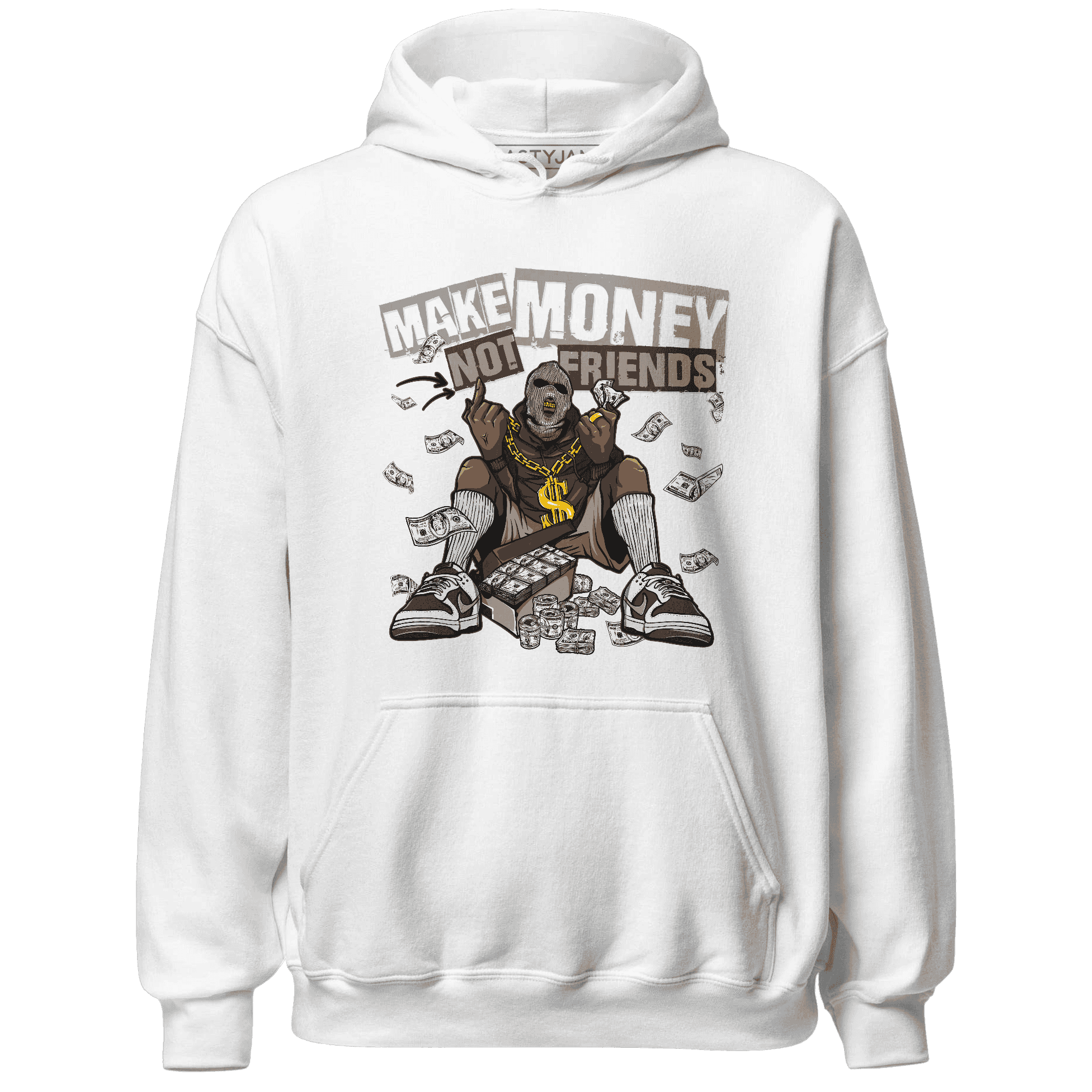 Dunk Low Baroque Brown Hoodie Match Make Money Not Friends - NastyJamz