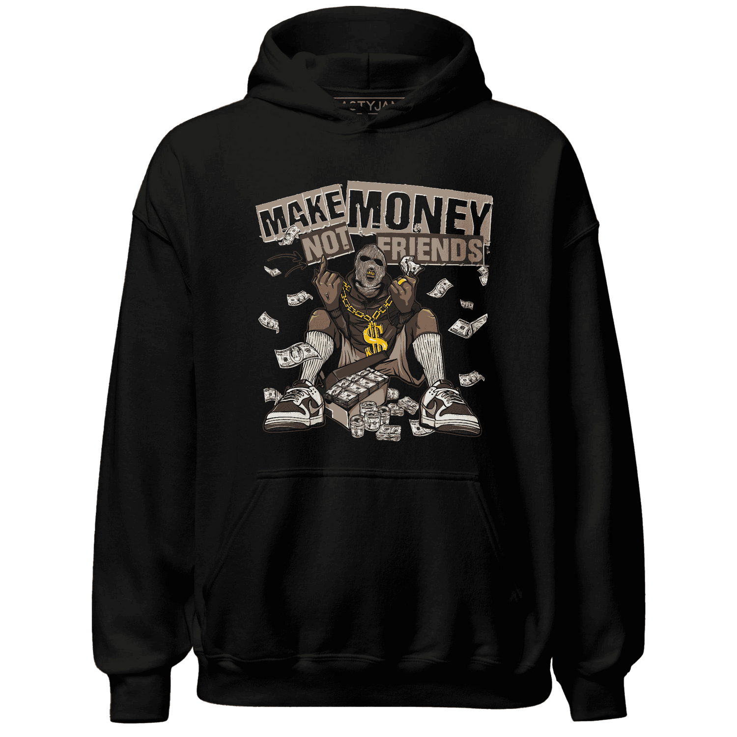 Dunk Low Baroque Brown Hoodie Match Make Money Not Friends - NastyJamz