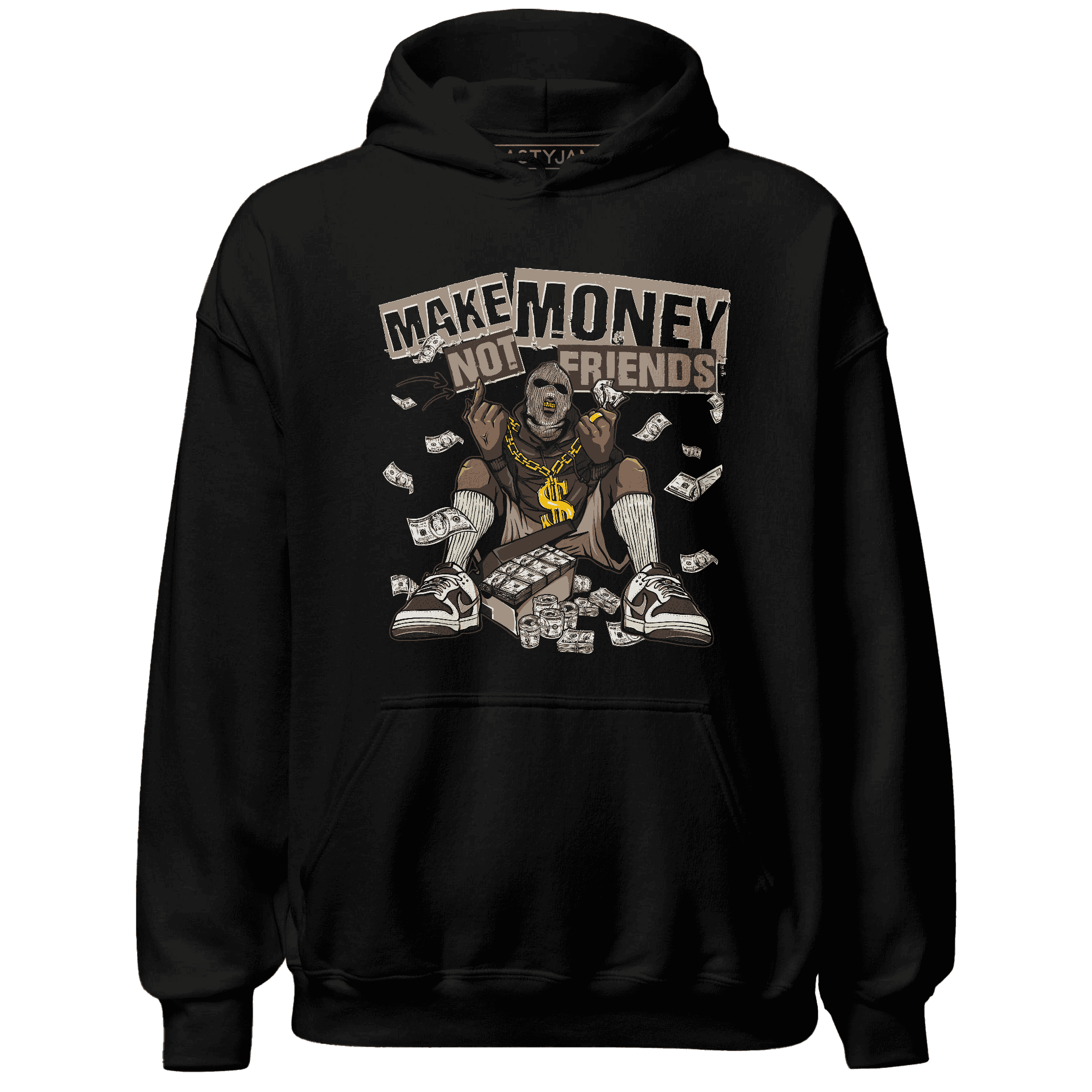 Dunk Low Baroque Brown Hoodie Match Make Money Not Friends - NastyJamz