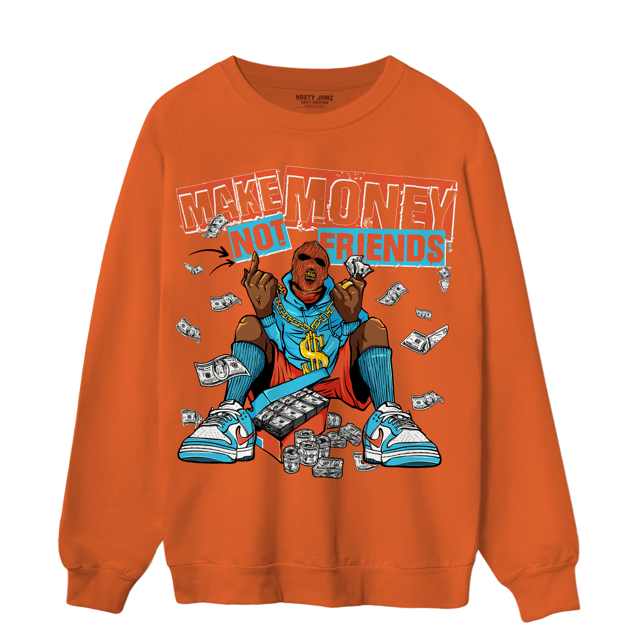 Dunk Low Dolphins Sweatshirt Match Make Money Not Friends - NastyJamz