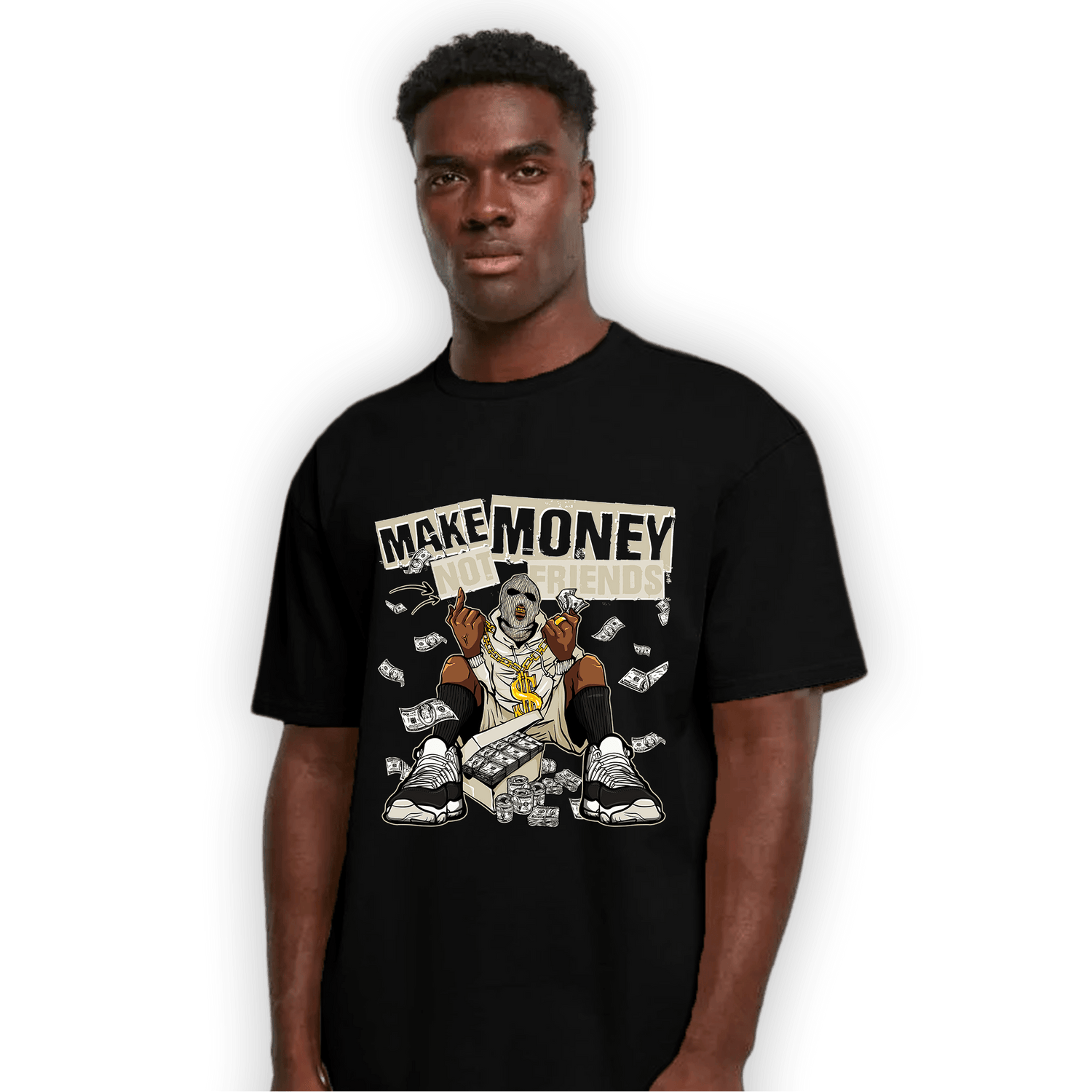 Gratitude 11s T Shirt Match Make Money Not Friends - NastyJamz