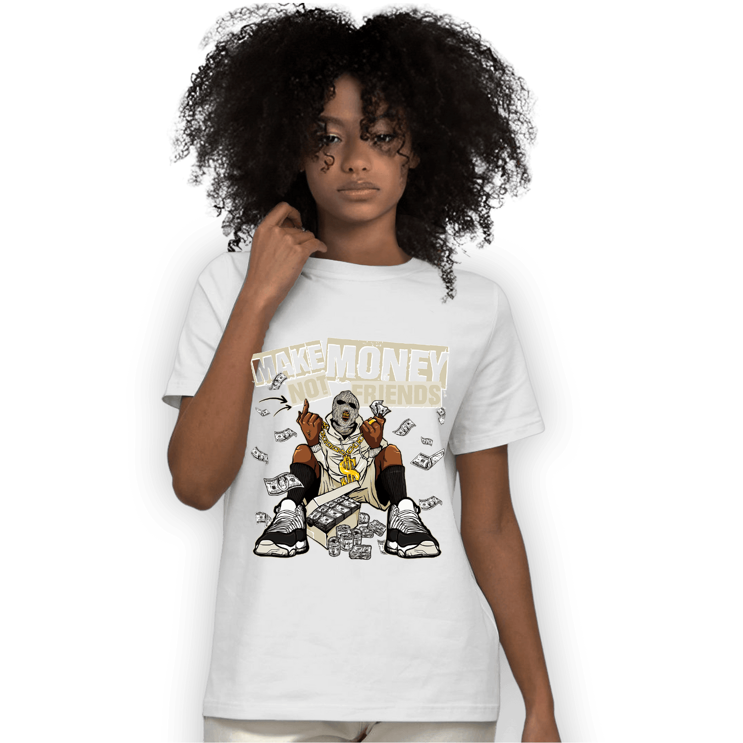 Gratitude 11s T Shirt Match Make Money Not Friends - NastyJamz