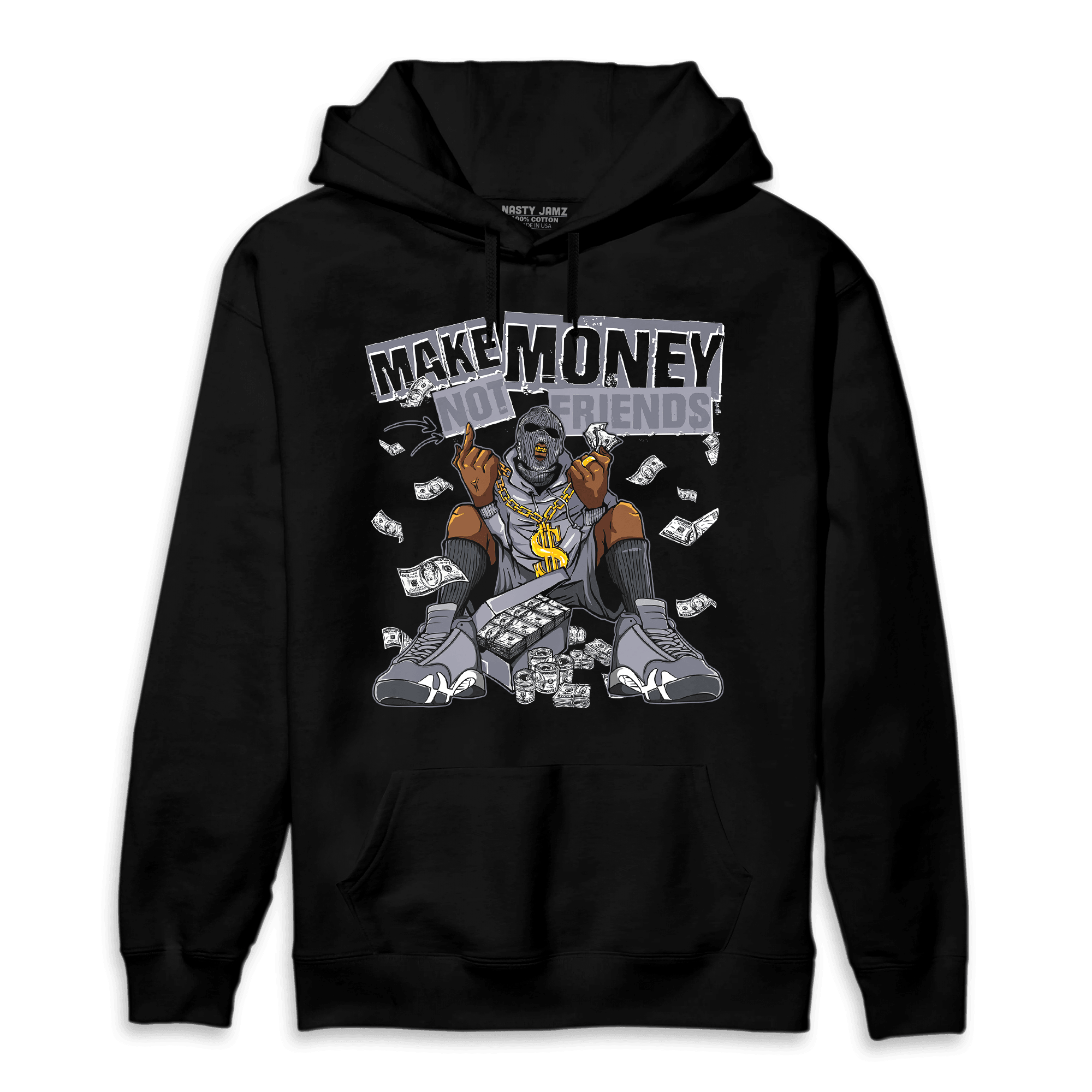 Stealth 14s Hoodie Match Make Money Not Friends - NastyJamz