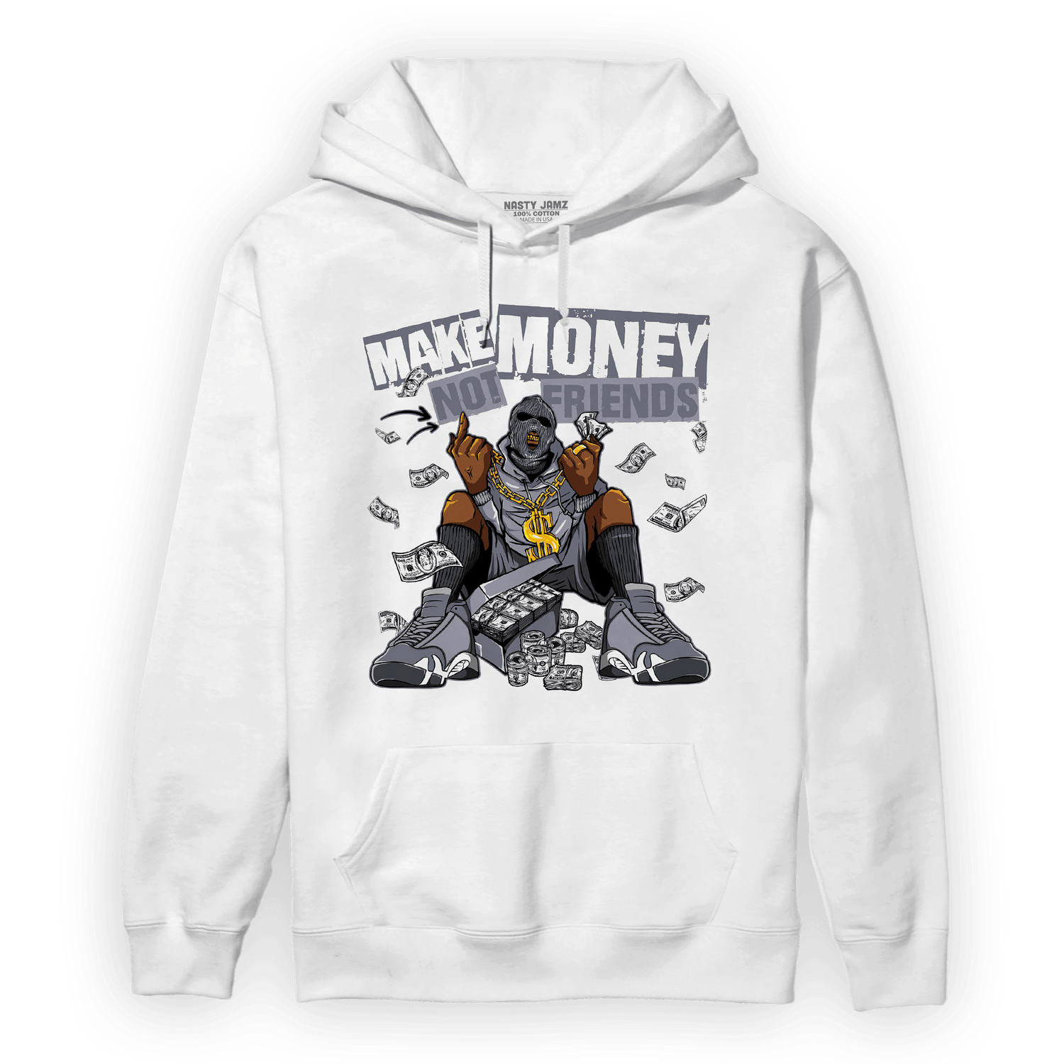 Stealth 14s Hoodie Match Make Money Not Friends - NastyJamz