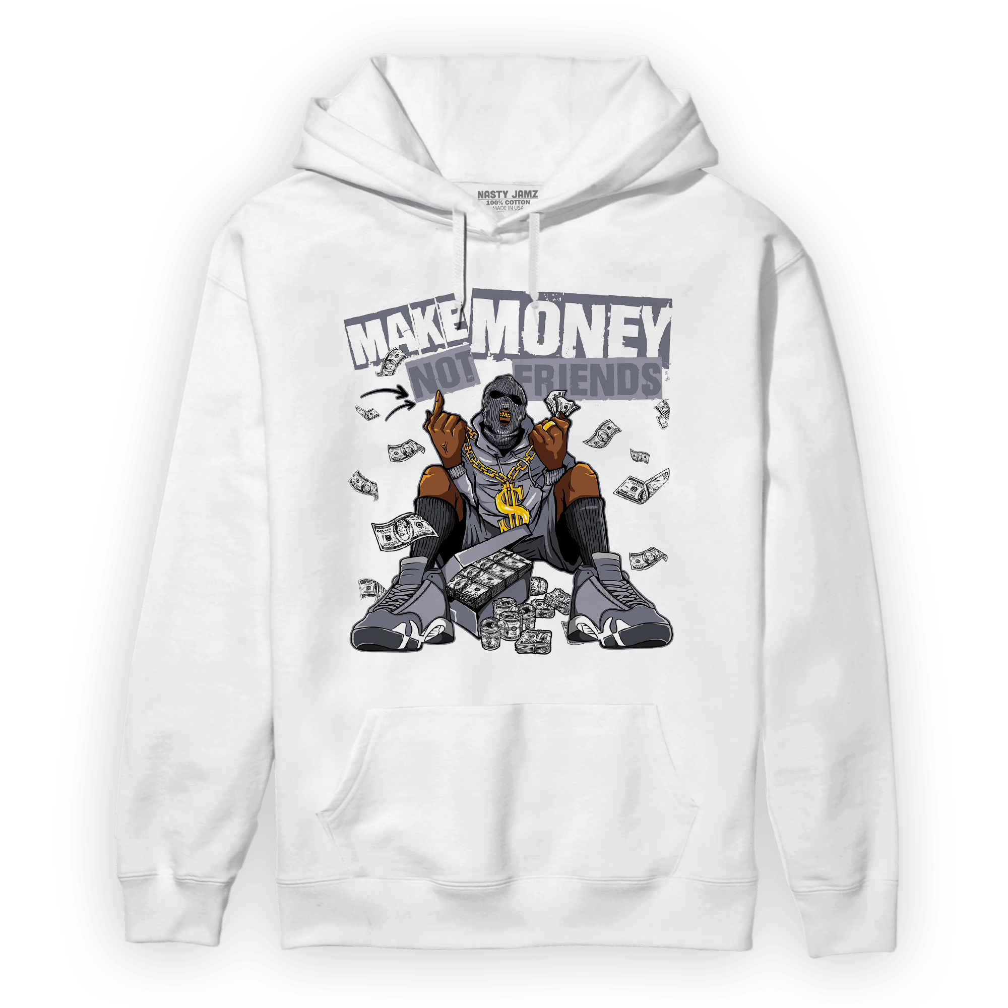 Stealth 14s Hoodie Match Make Money Not Friends - NastyJamz