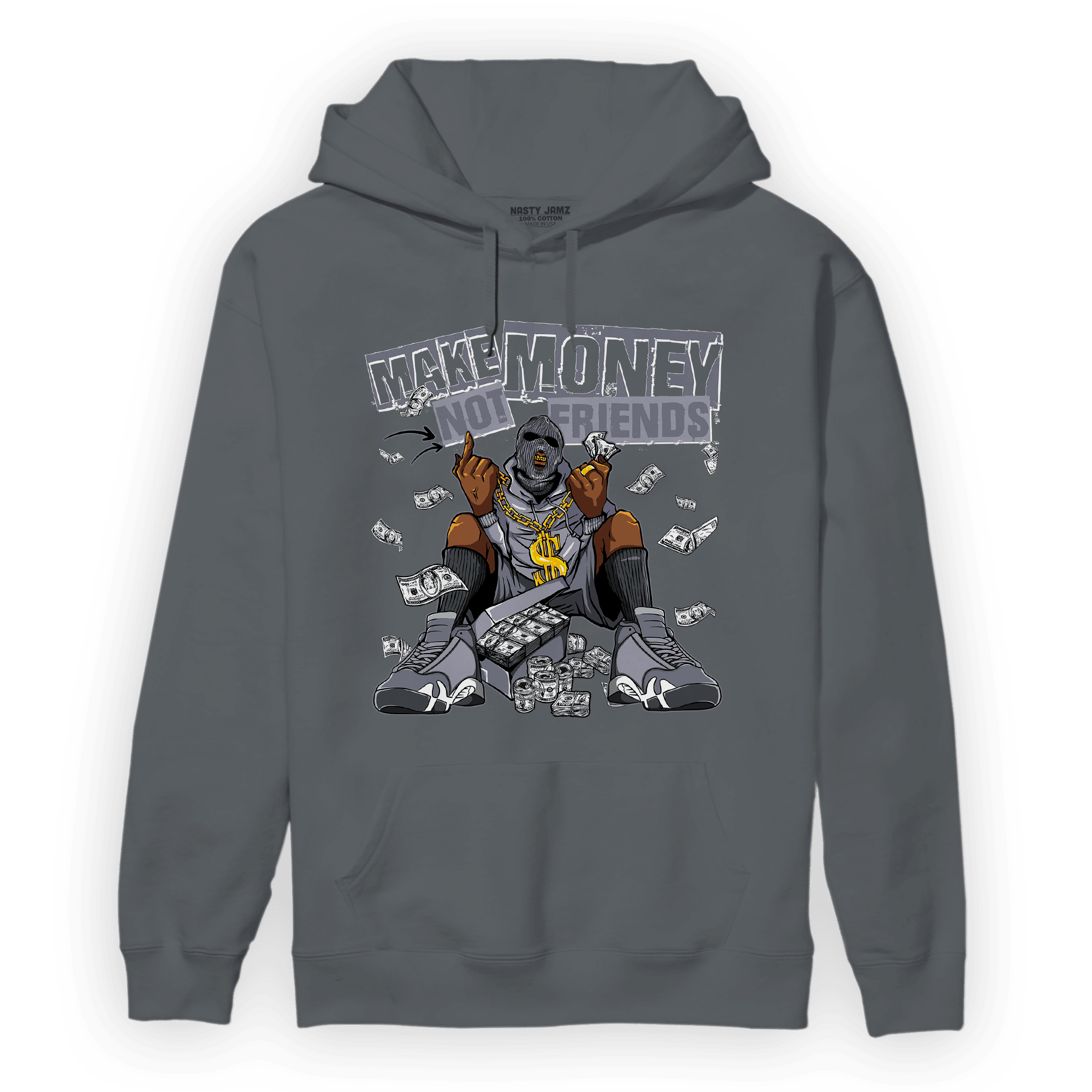 Stealth 14s Hoodie Match Make Money Not Friends - NastyJamz
